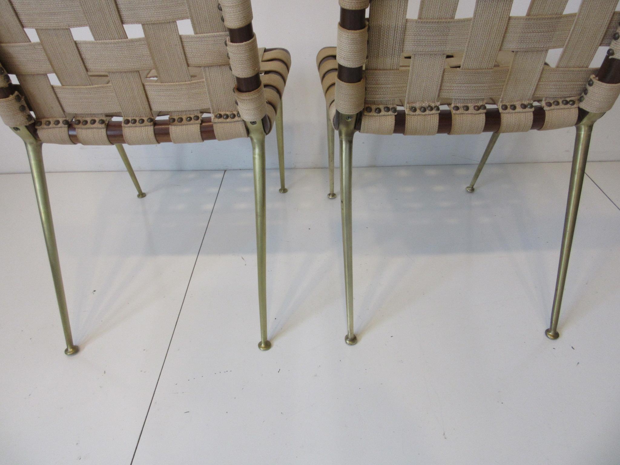 T.H. Robsjohn-Gibbings Strap Chairs for Widdicomb 2