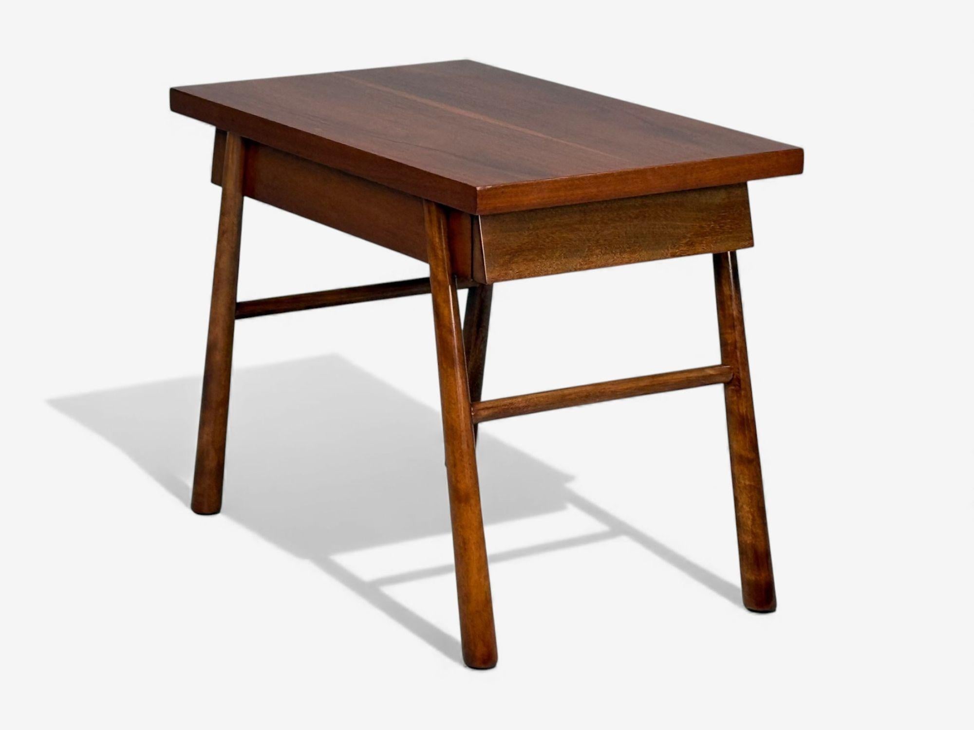 T.H. Robsjohn-Gibbings, American Modern, Mahogany, End Tables, USA, 1950s Bon état - En vente à Manhasset, NY