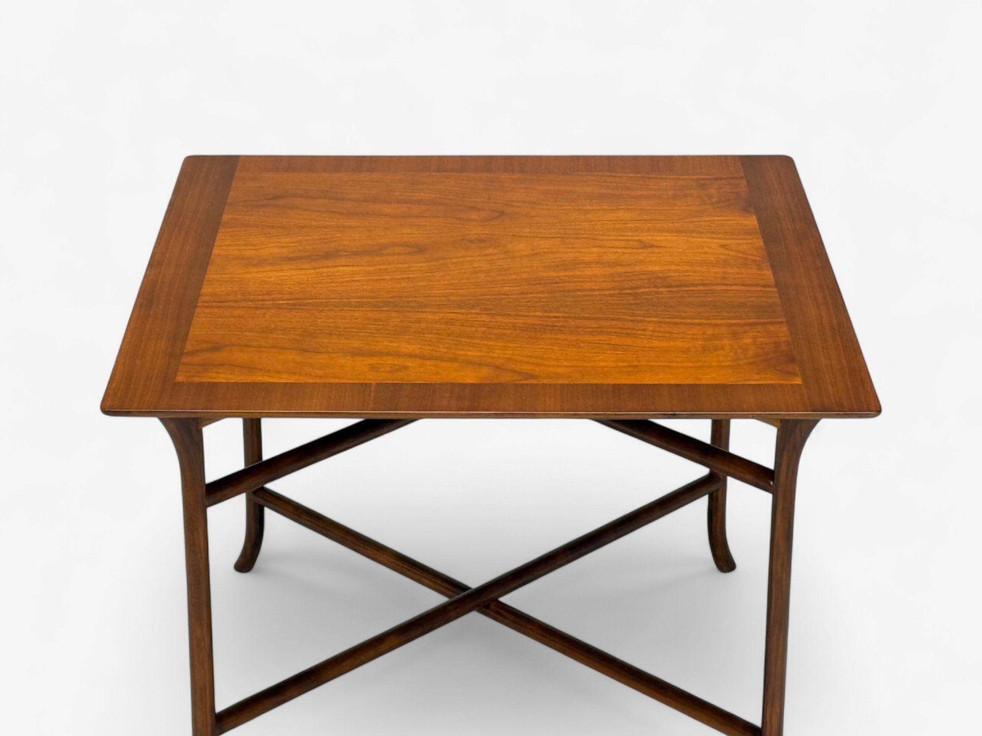 T.H. Robsjohn-Gibbings, American Modern, Walnut, Side Table, USA, 1960s For Sale 2