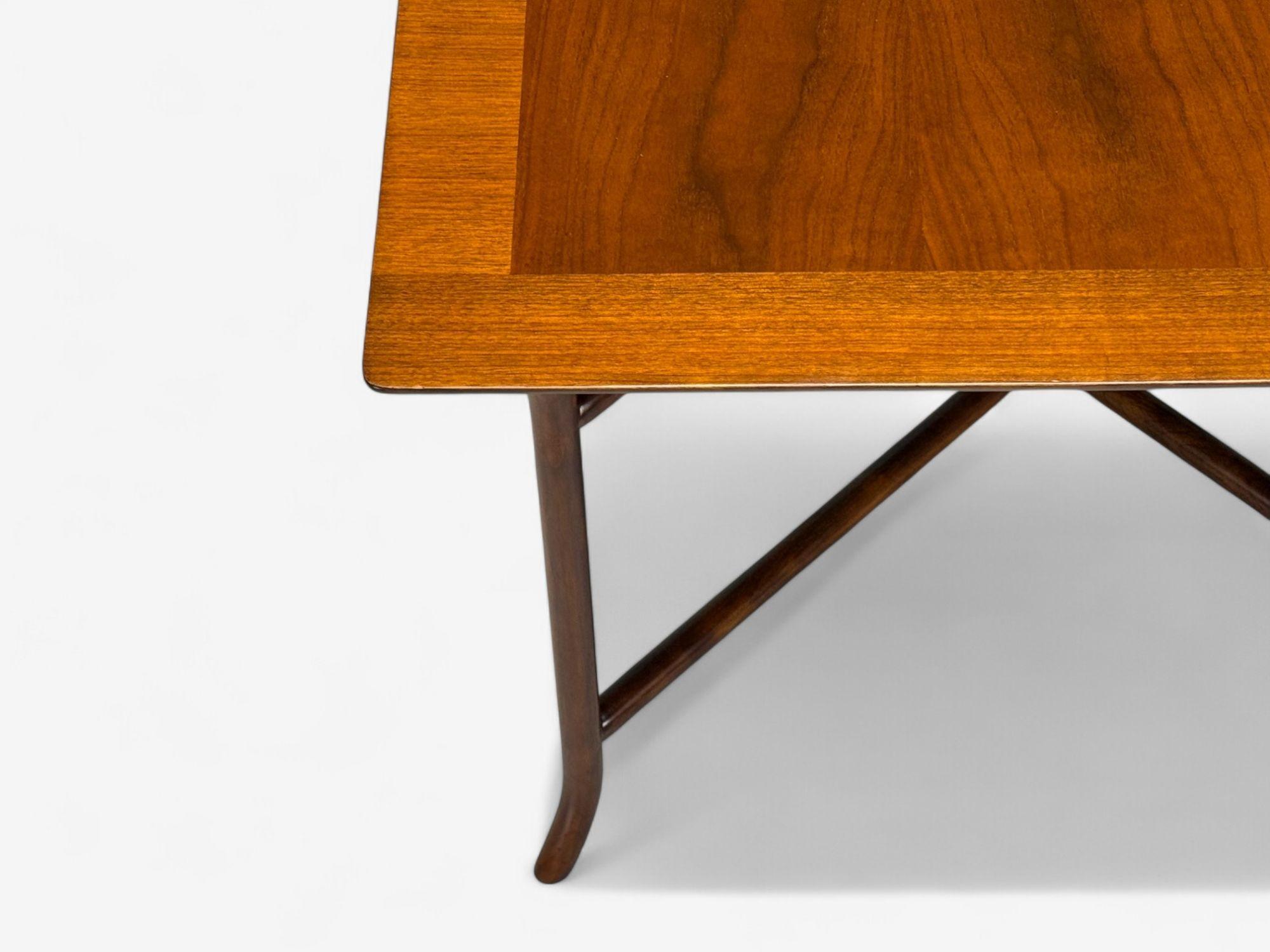 T.H. Robsjohn-Gibbings, American Modern, Walnut, Side Table, USA, 1960s For Sale 3