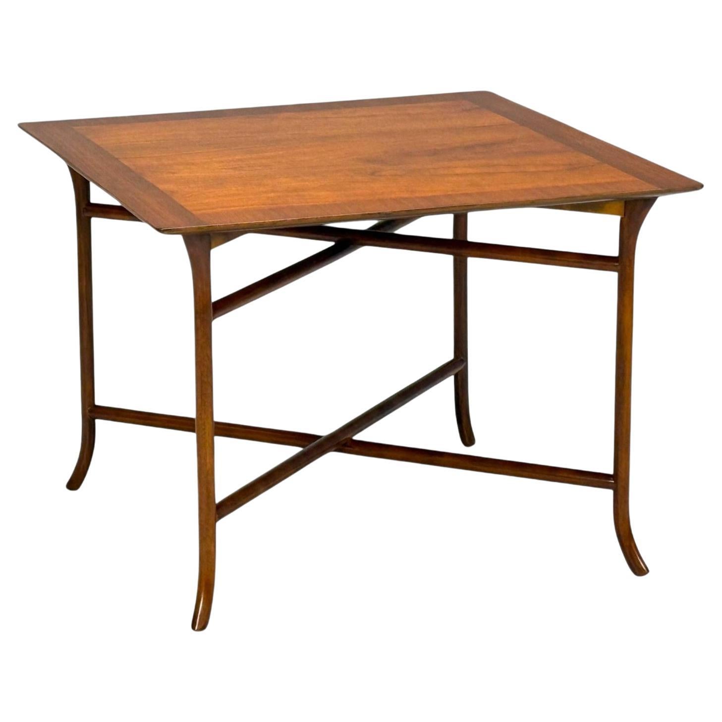 T.H. Robsjohn-Gibbings, American Modern, Walnut, Side Table, USA, 1960s For Sale