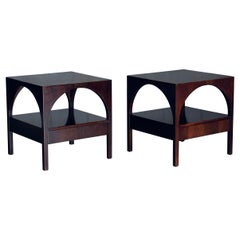T.H. Robsjohn-Gibbings Arch Colosseum Side Tables / Nightstands for Widdicomb