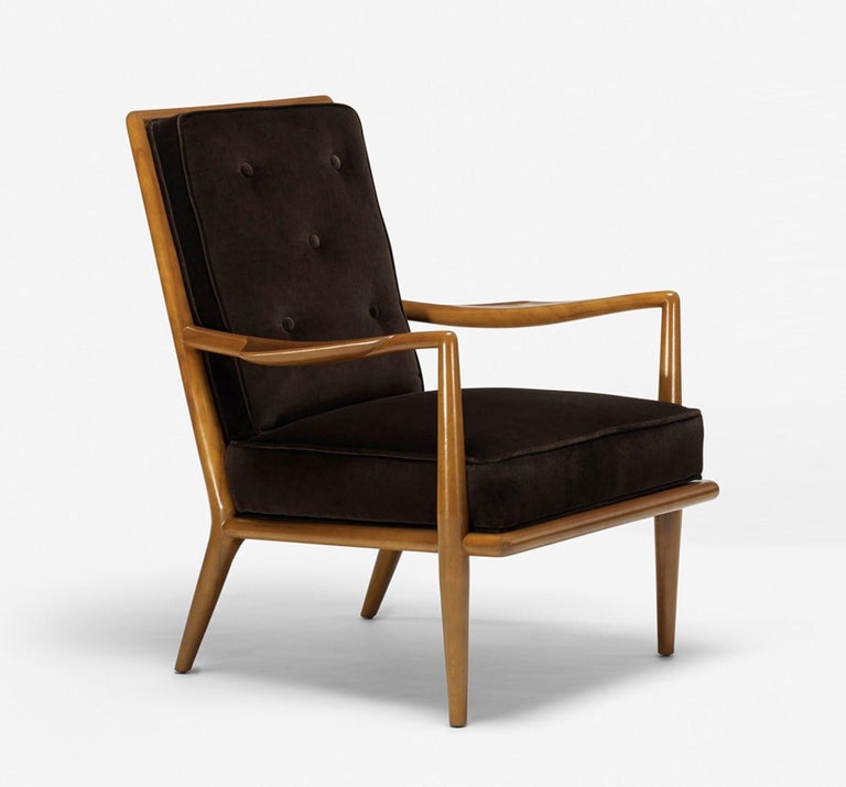 Mid-Century Modern T.H. Robsjohn-Gibbings Arm Lounge Chair For Sale