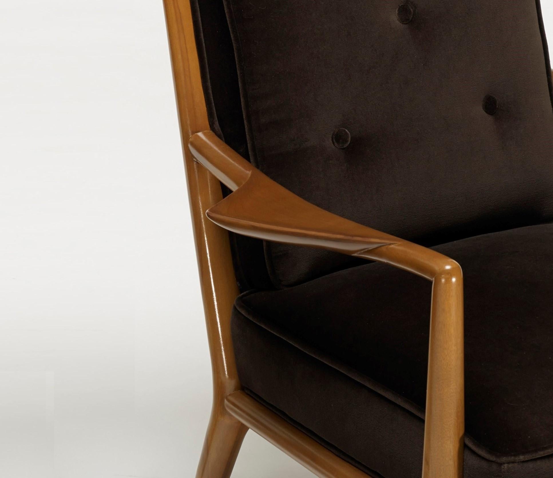 Mid-Century Modern T.H. Robsjohn-Gibbings Arm Lounge Chair