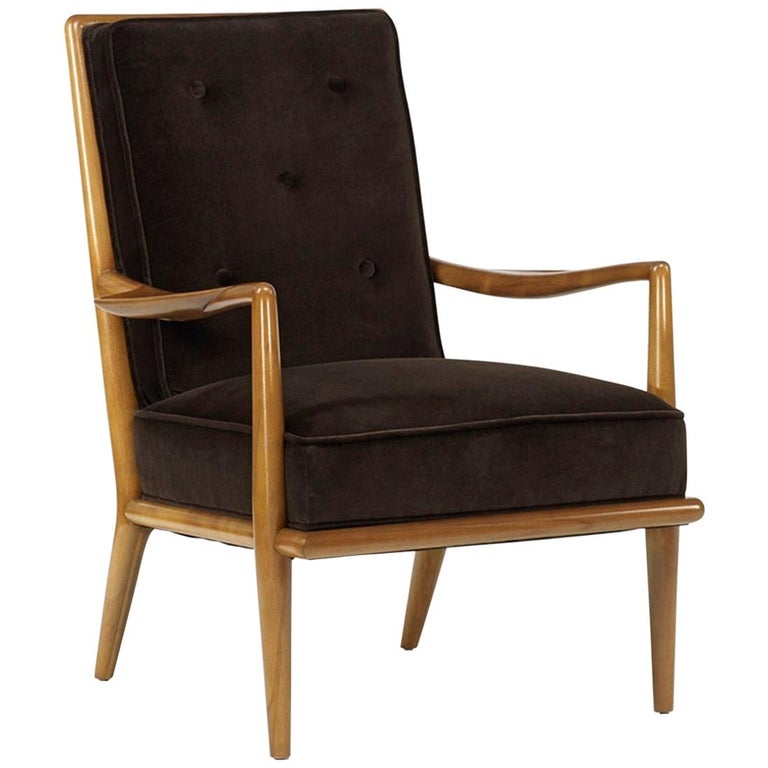 T.H. Robsjohn-Gibbings Arm Lounge Chair For Sale