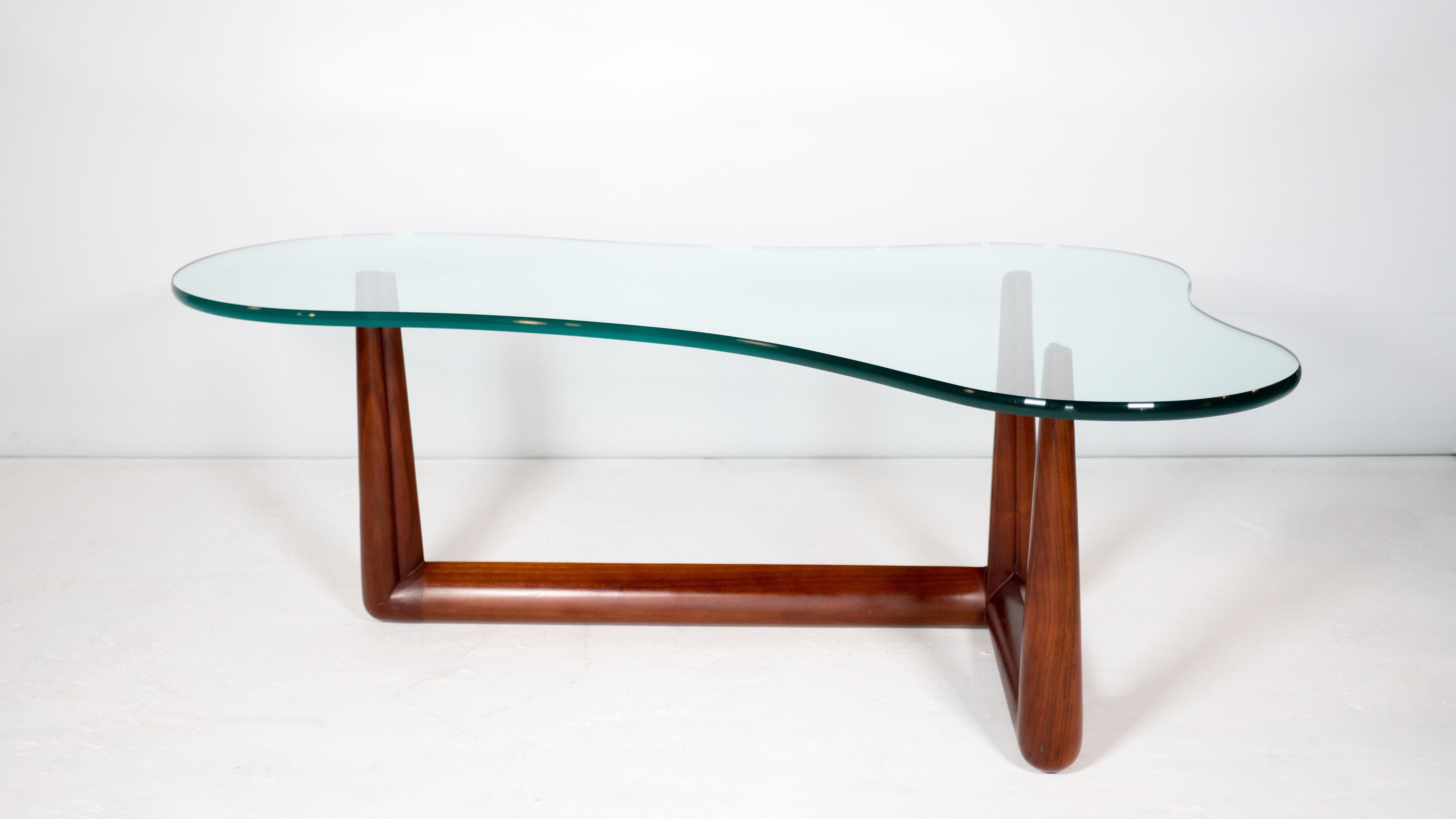 Mid-Century Modern T.H. Robsjohn-Gibbings Biomorphic Coffee Table For Sale