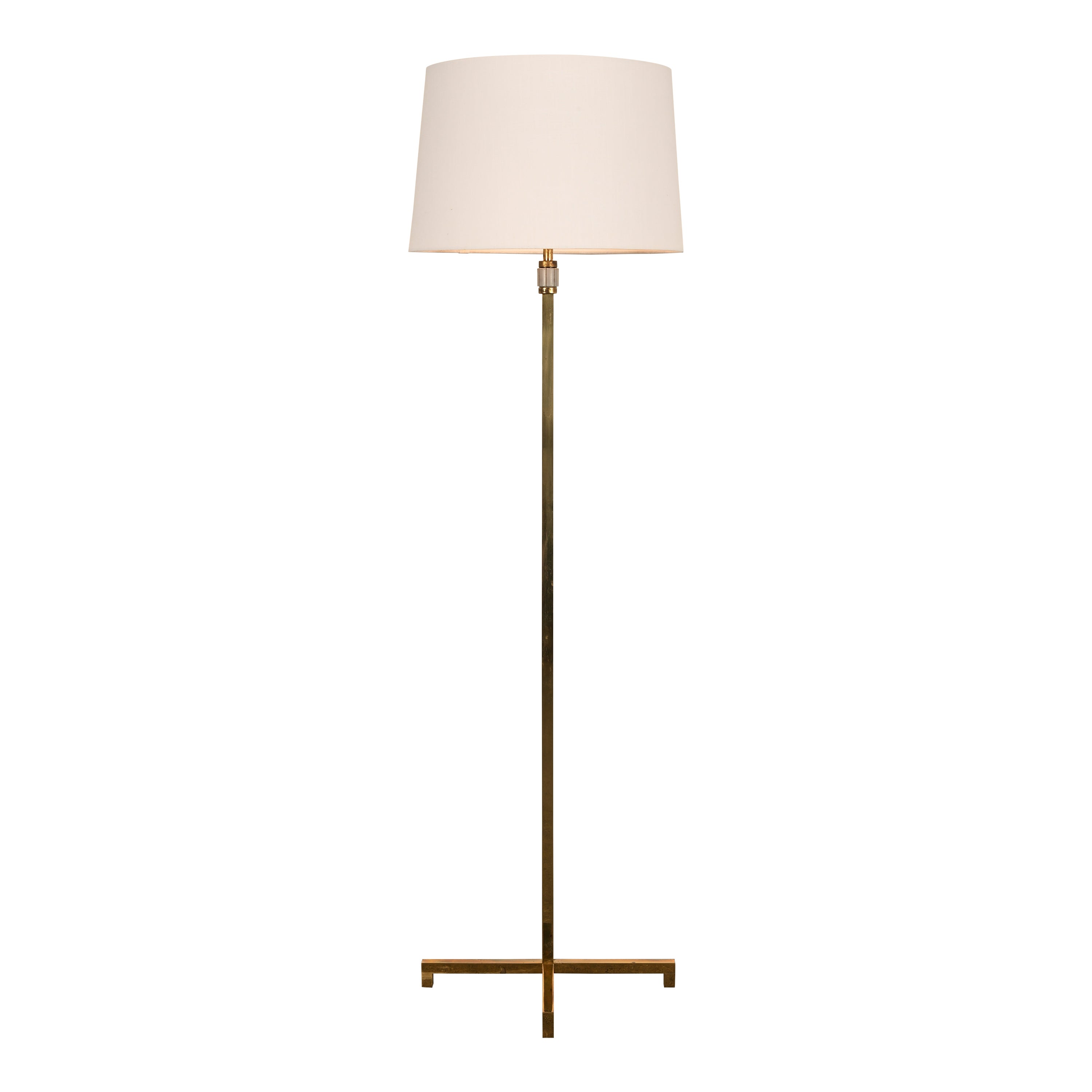 T.H. Robsjohn-Gibbings Brass Floor Lamp, 1965 For Sale