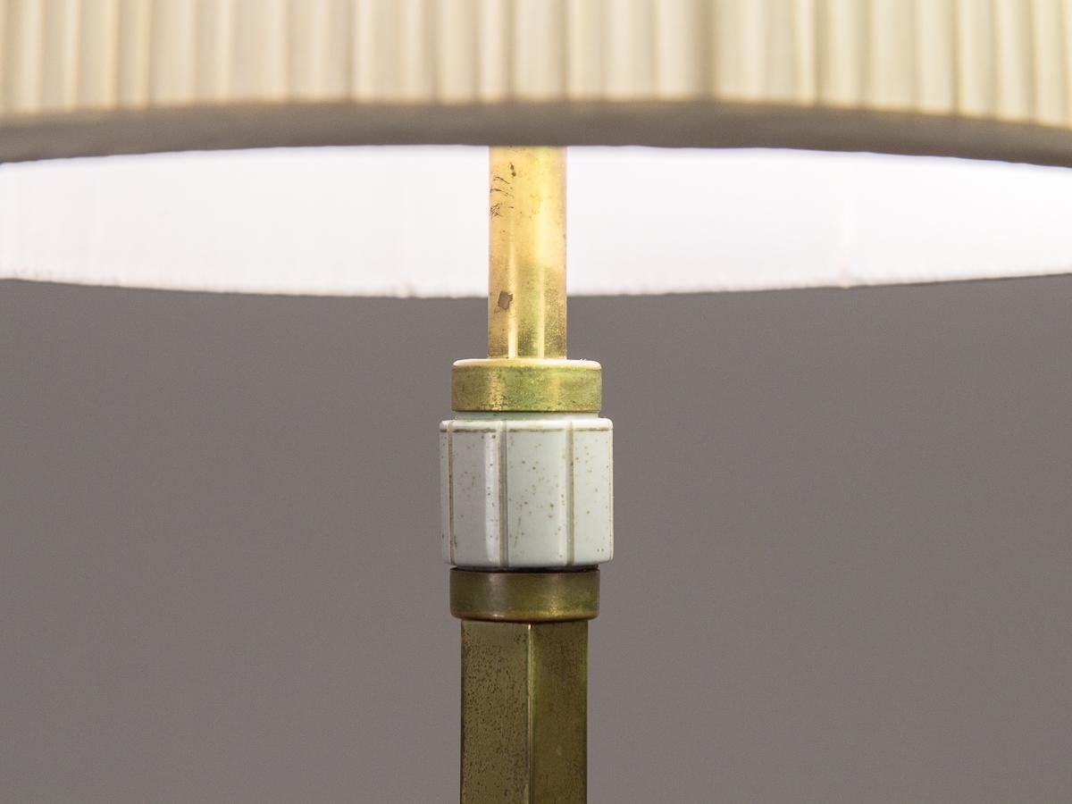 Mid-20th Century T.H. Robsjohn-Gibbings Brass Floor Lamp For Sale
