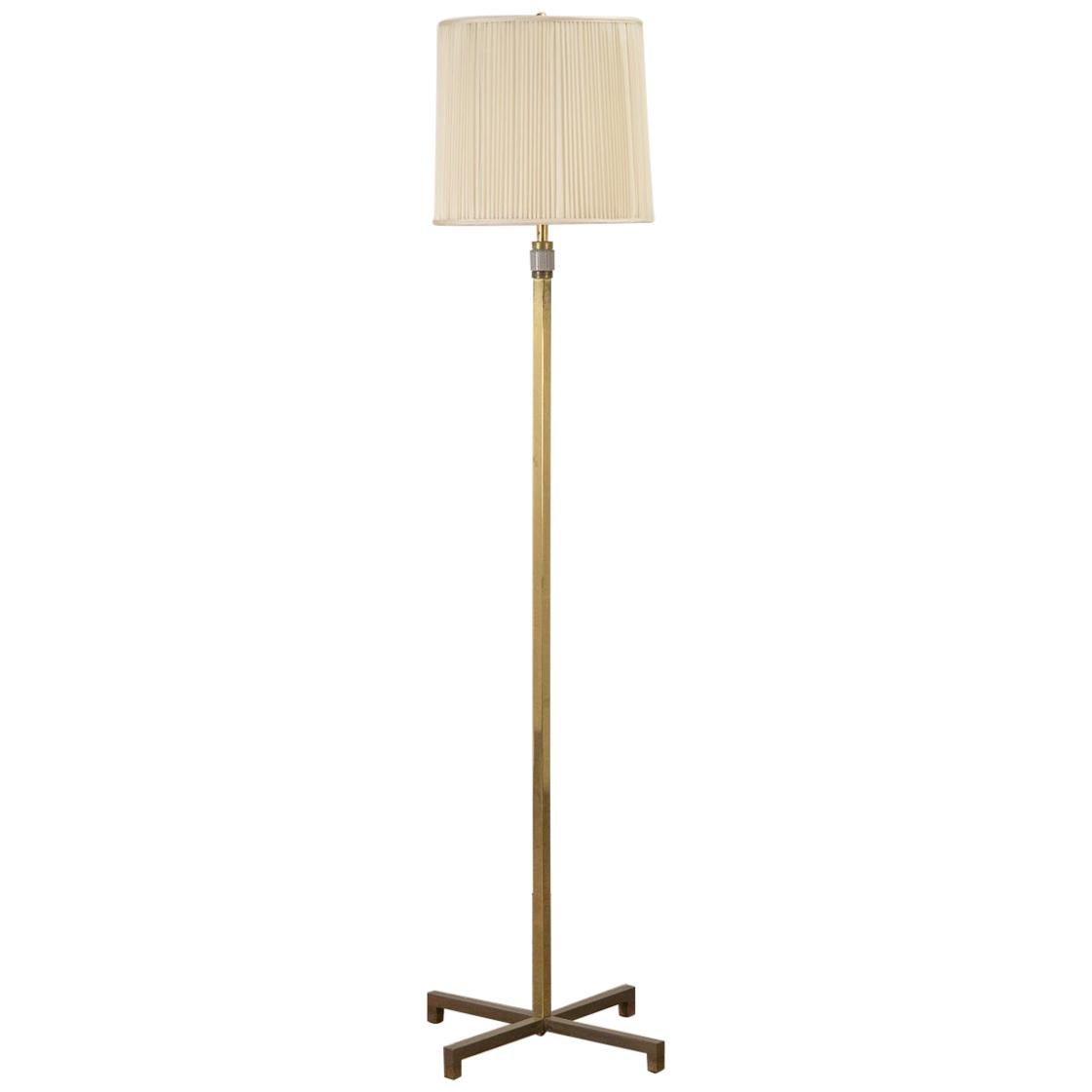 T.H. Robsjohn-Gibbings Brass Floor Lamp For Sale