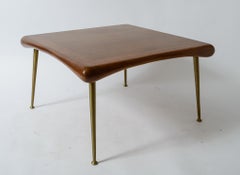 T.H Robsjohn-Gibbings Brass Leg Table Model 1750