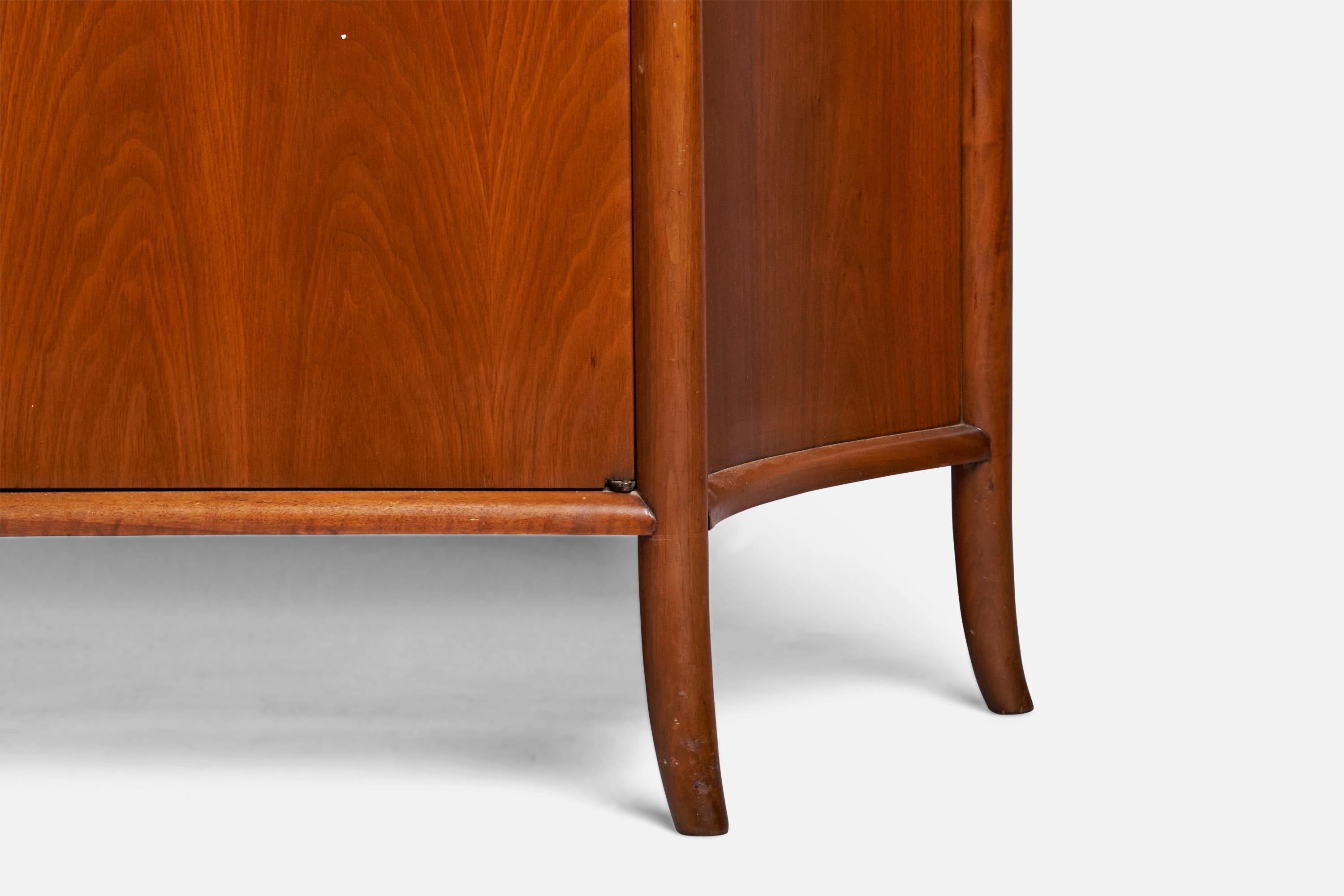 American T.H. Robsjohn-Gibbings, Cabinet, Walnut, USA, 1950s For Sale