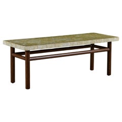 T.H. Robsjohn Gibbings Capiz Shell Coffee Table for Widdicomb