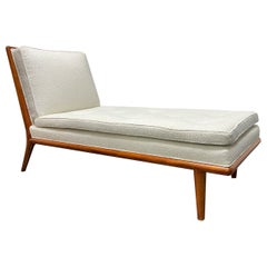T.H. Robsjohn Gibbings Chaise Lounge in Bouclé