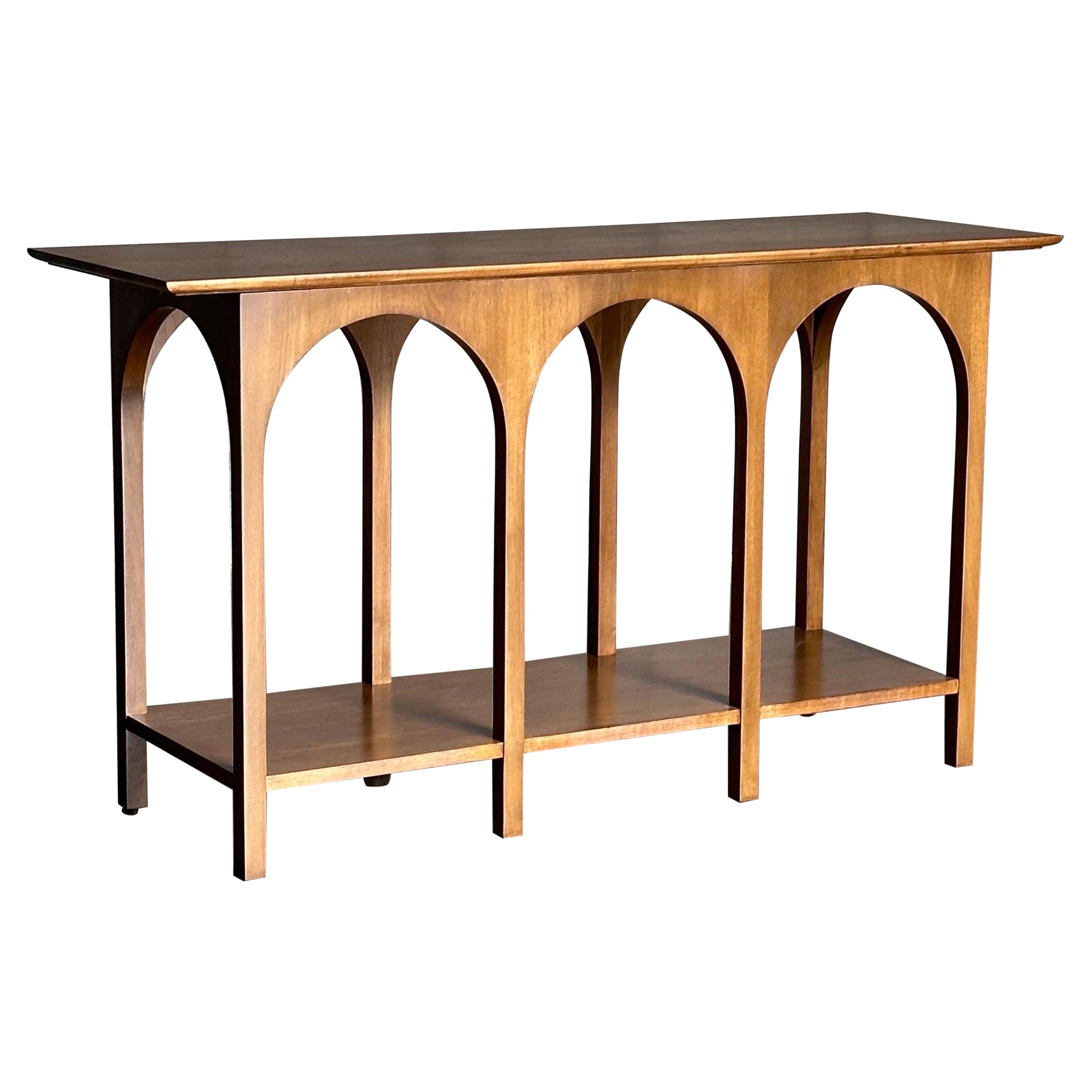 T.H. Mesa consola Robsjohn-Gibbings "Arch Colosseum" para Widdicomb