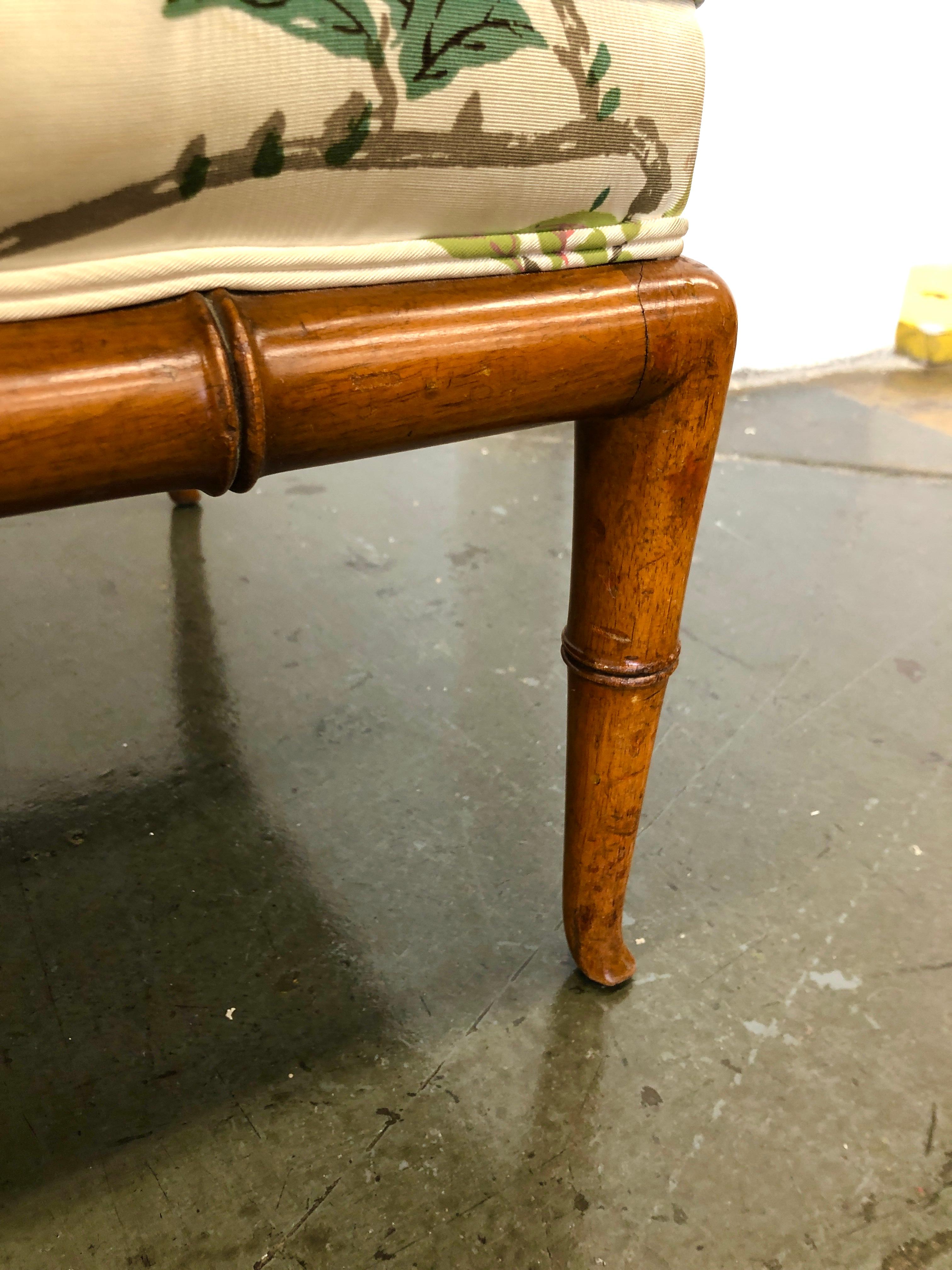 T.H. Robsjohn-Gibbings Custom Walnut Bench for the Kandell Residence For Sale 7
