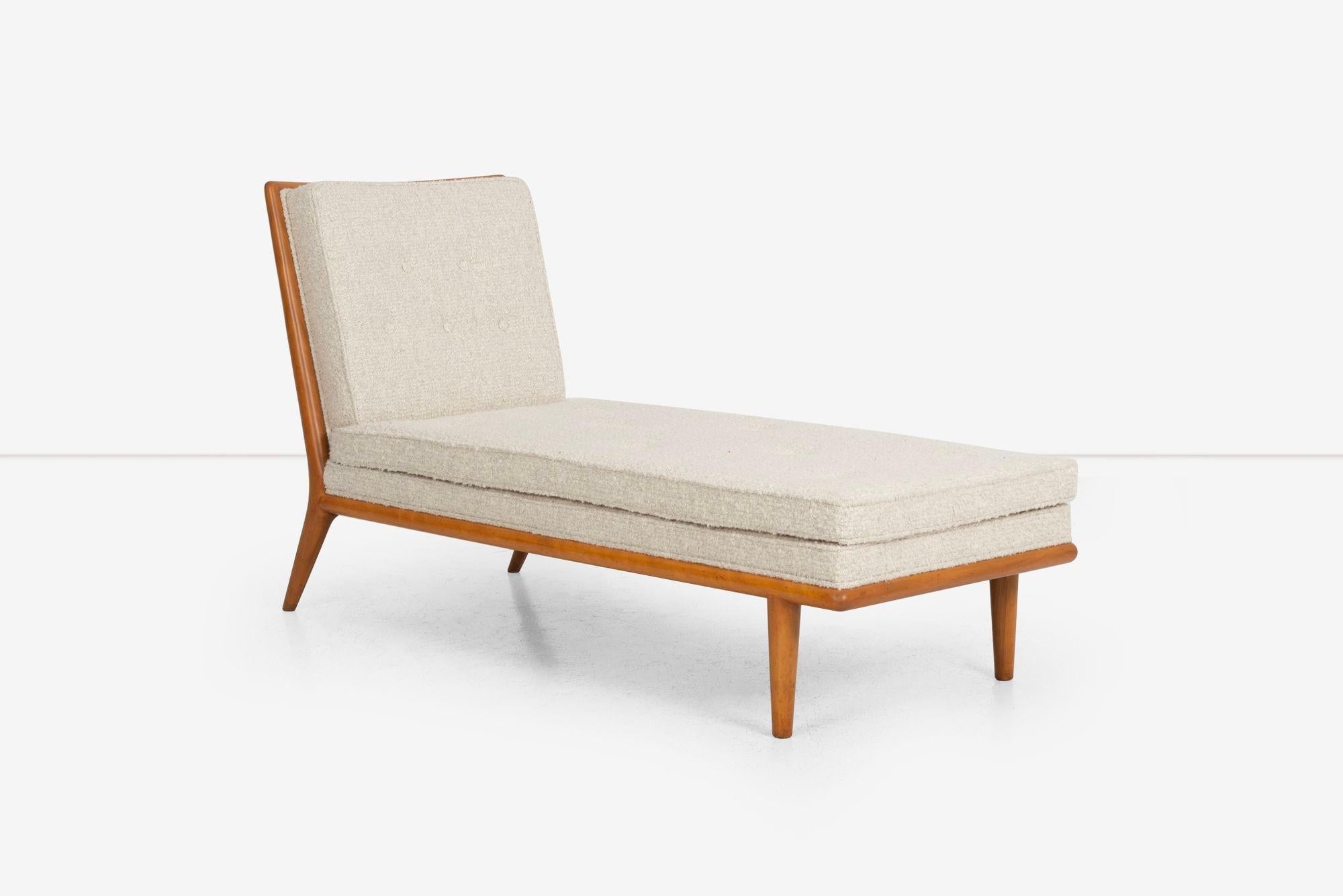 Appliqué T.H. Robsjohn-Gibbings Day Break Chaise Lounge, Model 1708 For Sale