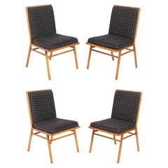 Chaises de salle à manger T.H Robsjohn Gibbings remises à neuf et retapissées