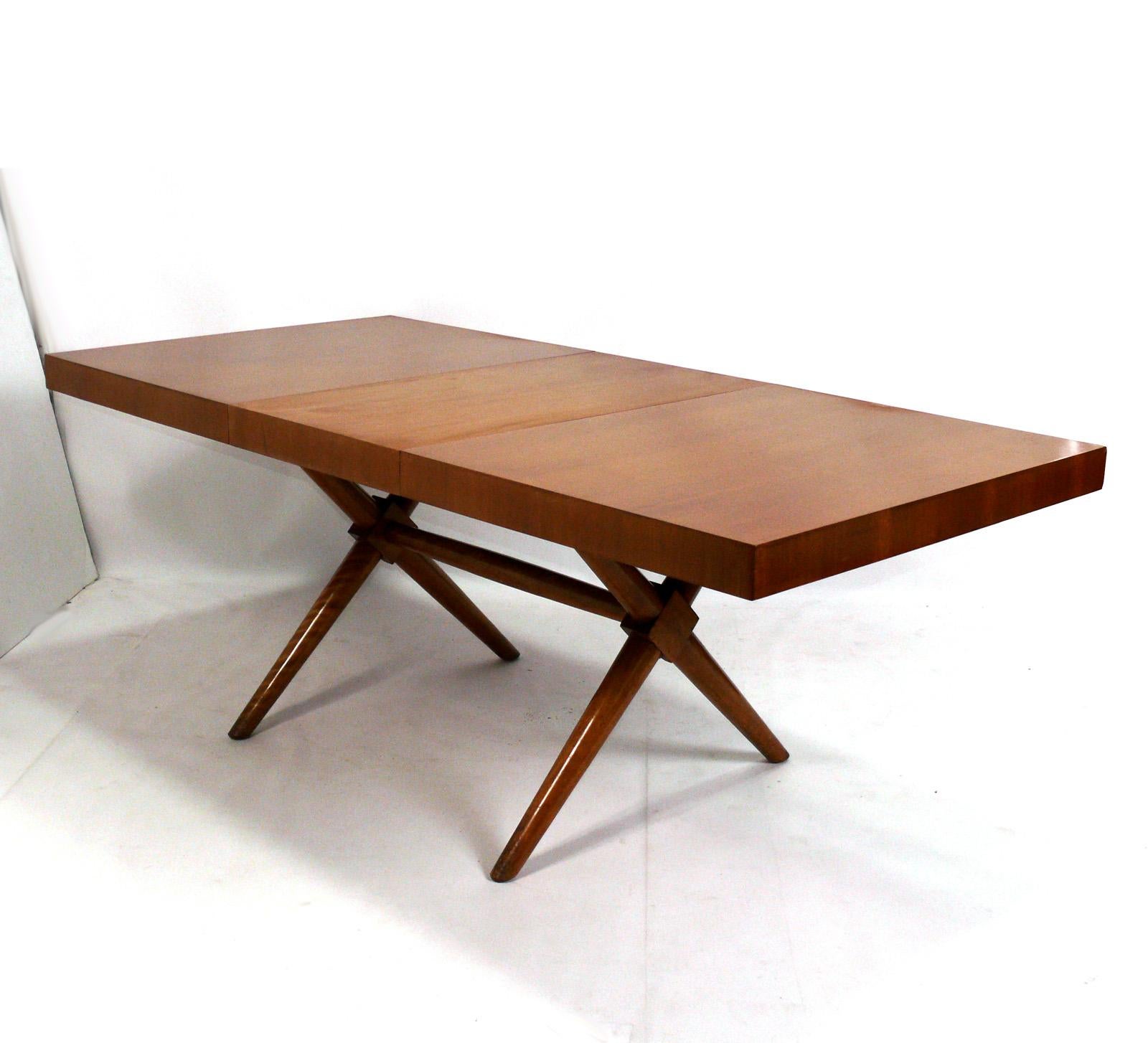Mid-Century Modern T.H. Robsjohn Gibbings Dining Table Refinished in Your Color Choice For Sale