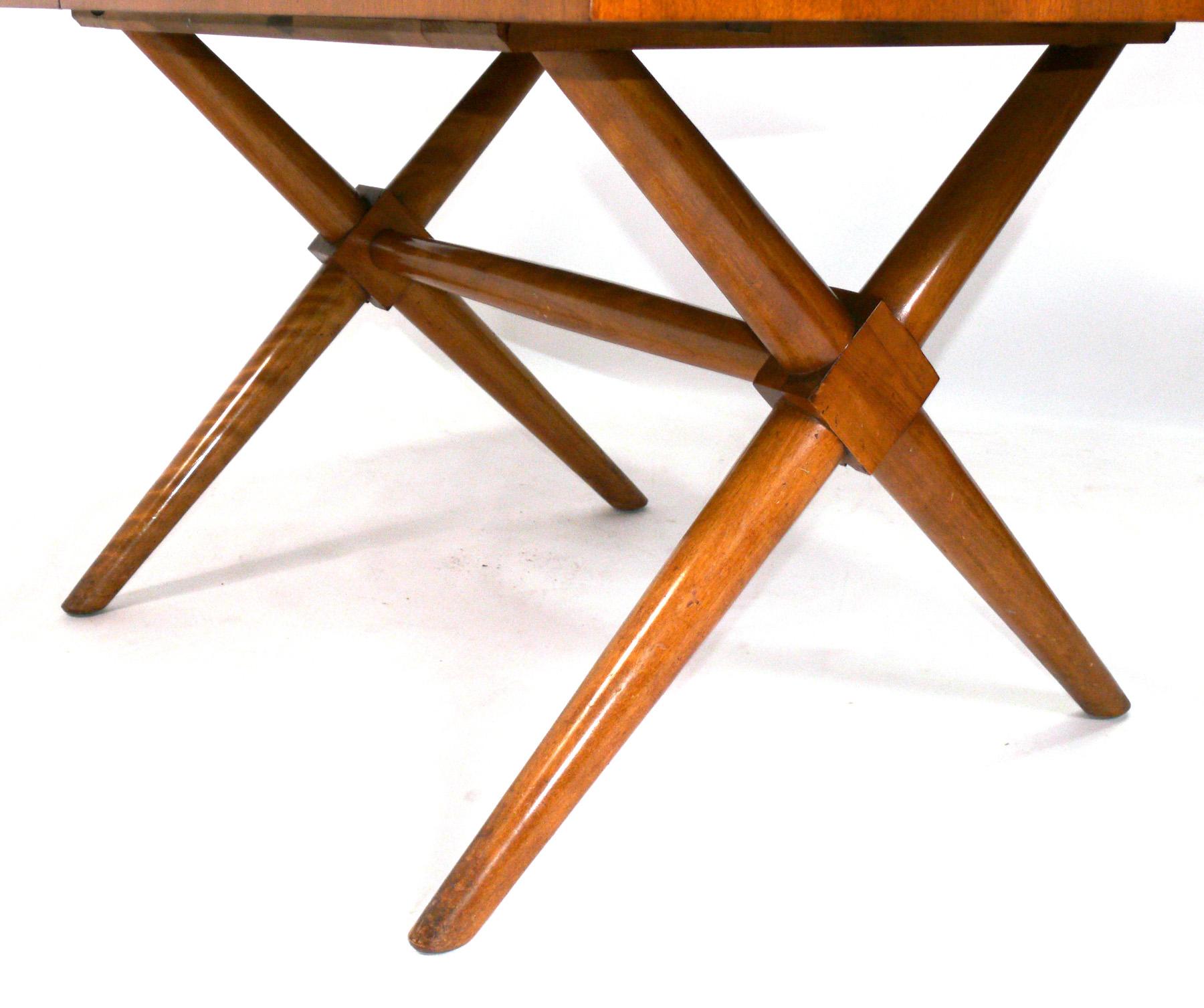 American T.H. Robsjohn Gibbings Dining Table Refinished in Your Color Choice For Sale