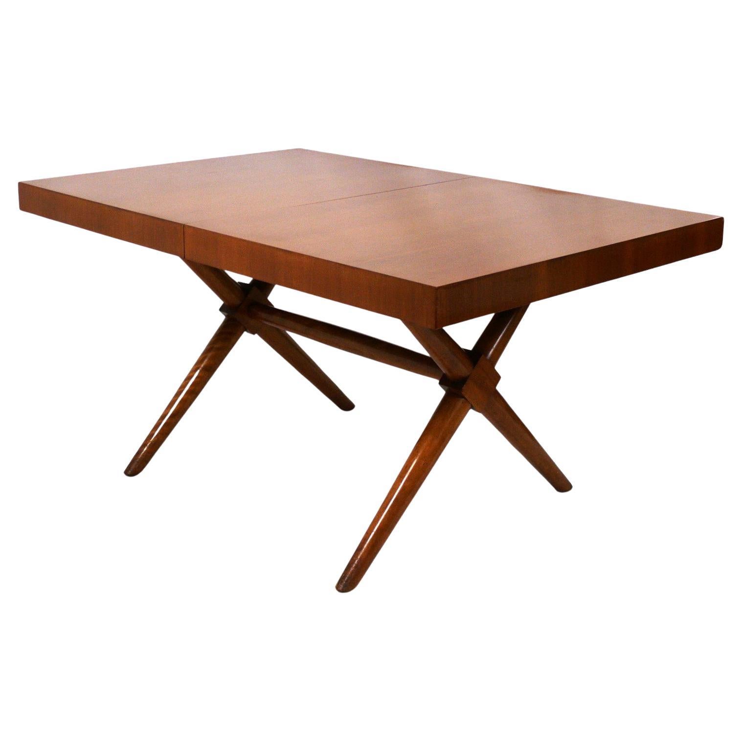 T.H. Robsjohn Gibbings Dining Table Refinished in Your Color Choice For Sale