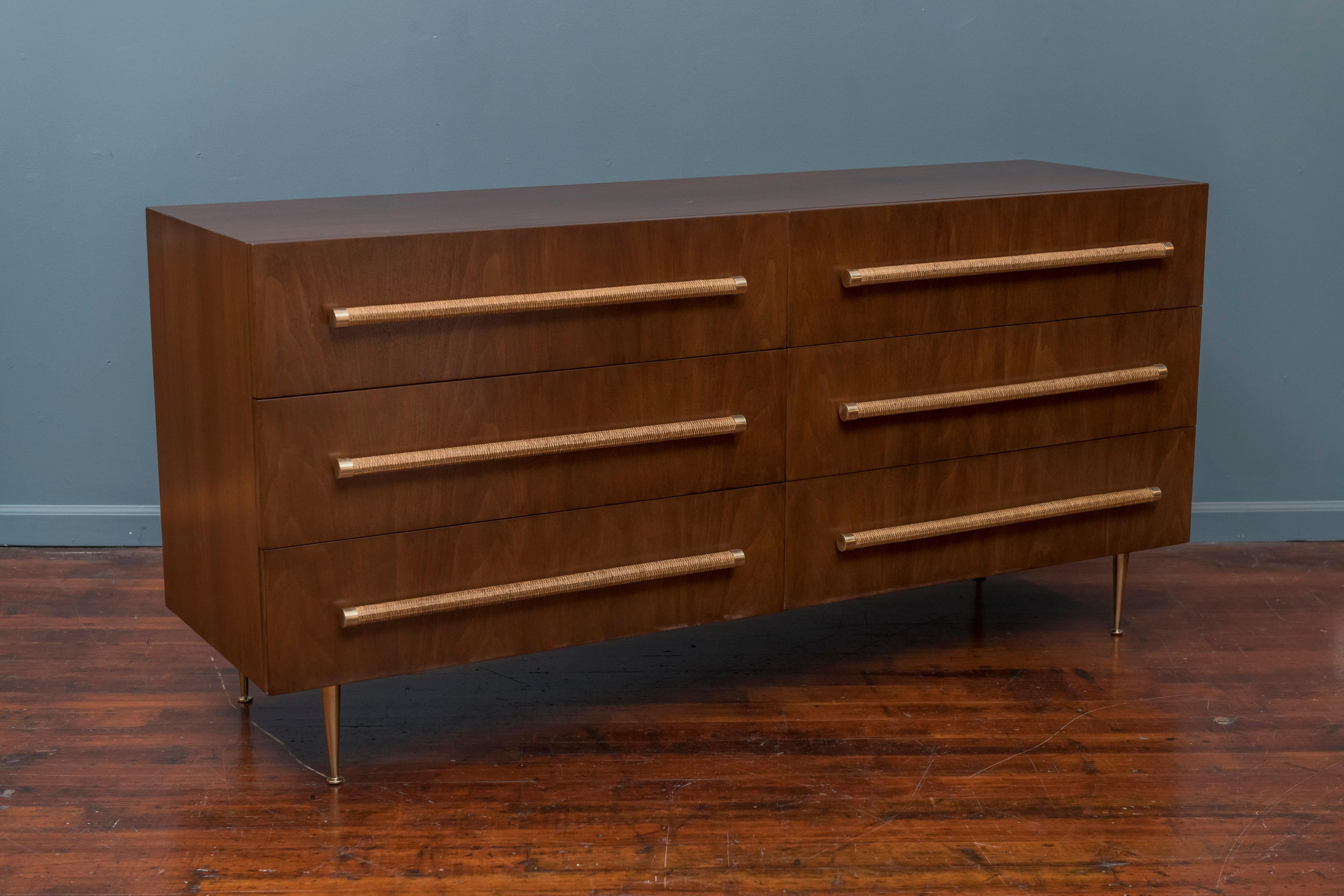 Walnut T.H. Robsjohn-Gibbings Dresser for Widdicomb