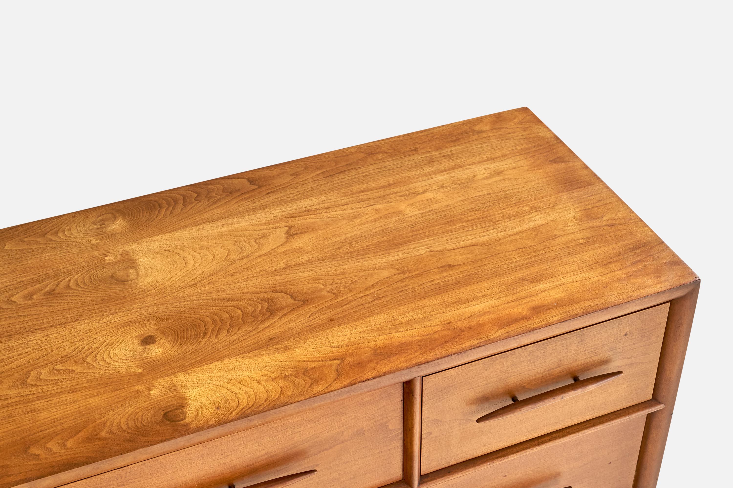 T.H. Robsjohn-Gibbings, Dresser, Walnut, USA, 1950s For Sale 4