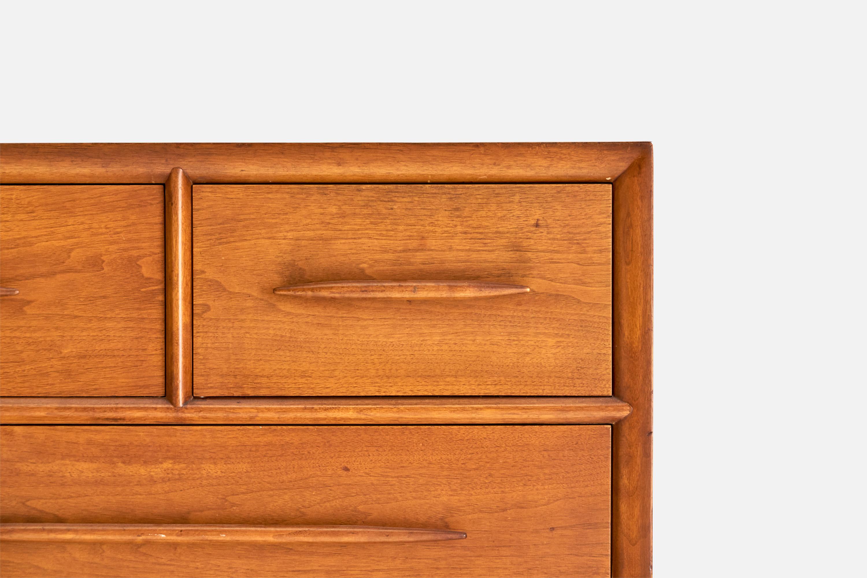 American T.H. Robsjohn-Gibbings, Dresser, Walnut, USA, 1950s For Sale