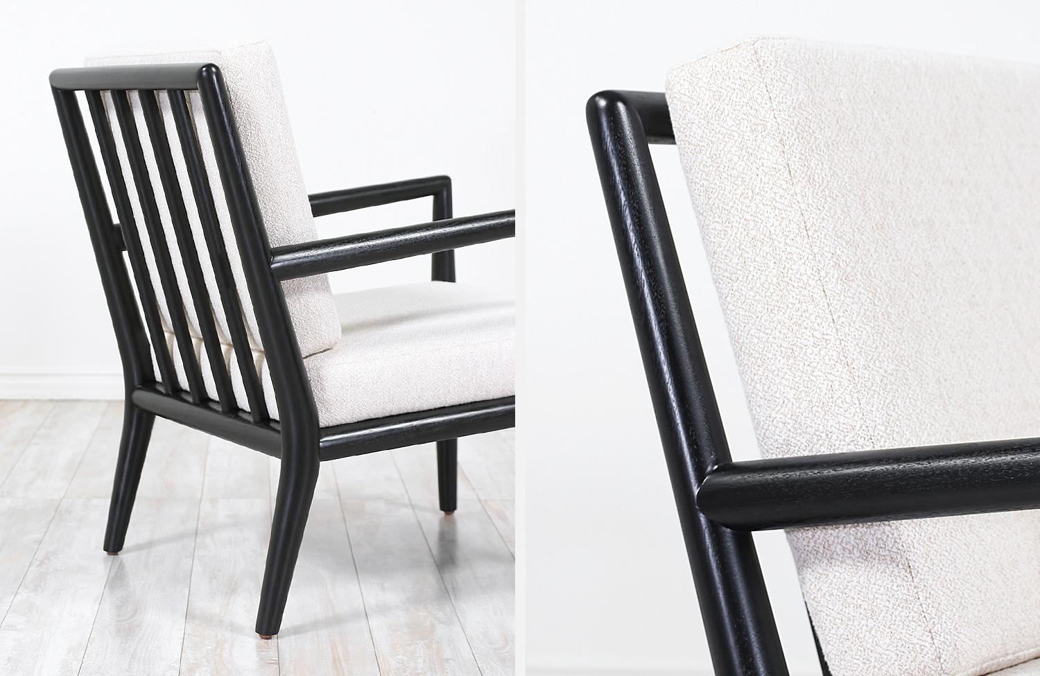T.H. Robsjohn-Gibbings Ebonized Lounge Chairs for Widdicomb 2