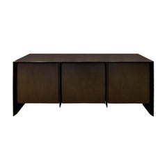 T.H. Robsjohn-Gibbings Elegant Credenza in Dark Walnut, 1950s ‘Signed’