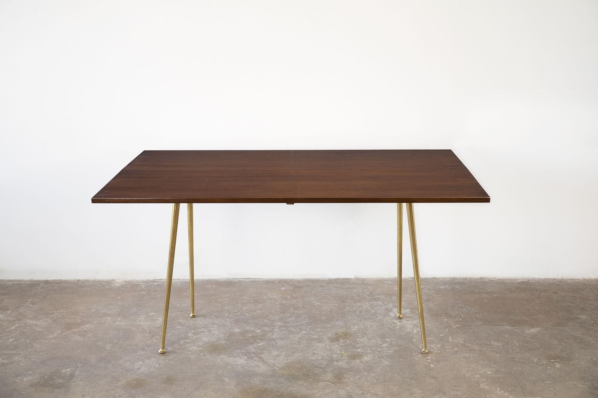T.H. Verstellbarer Flip-Top-Konsolentisch von Robsjohn Gibbings für Widdicomb, 1950er Jahre (Moderne der Mitte des Jahrhunderts) im Angebot