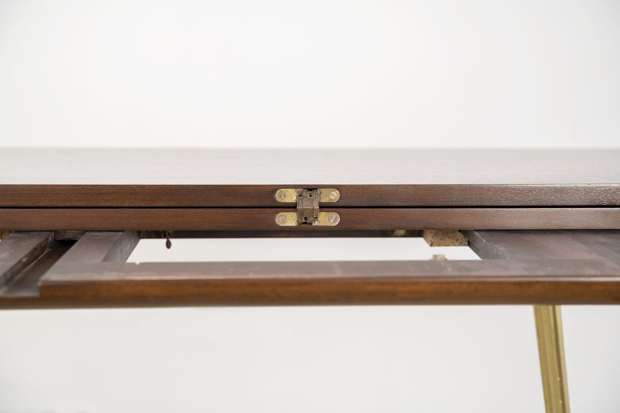 T.H. Robsjohn Gibbings Flip-Top Convertible Console Table for Widdicomb 1950s For Sale 1