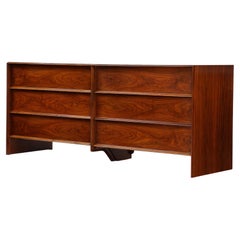 T.H. Robsjohn Gibbings for Widdicomb 6 Drawer Walnut Dresser