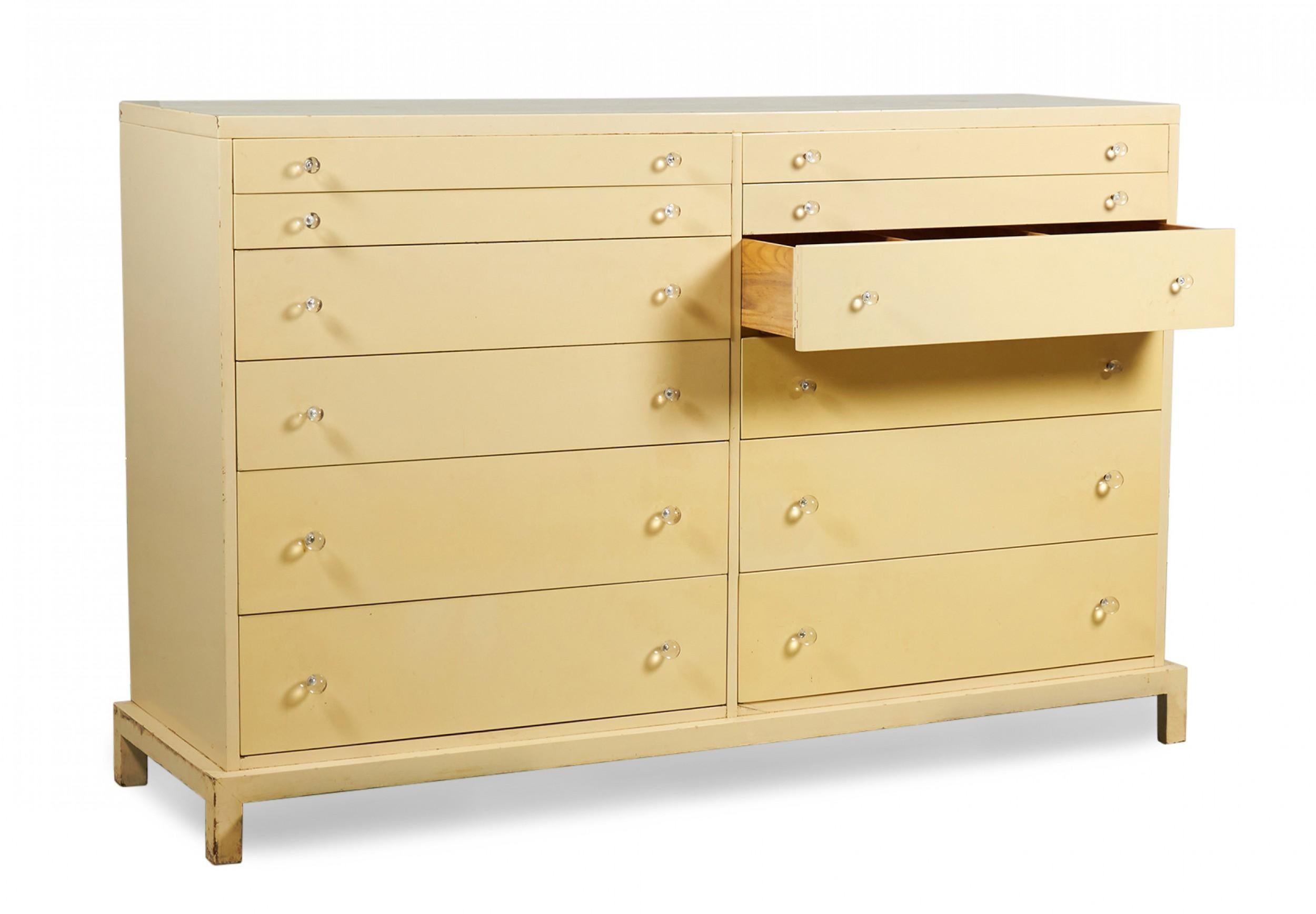 T.H. Robsjohn-Gibbings for Widdicomb American Mid-Century Beige Painted For Sale 2
