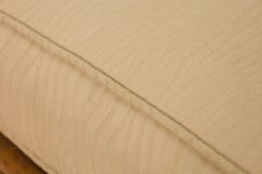 T.H. Robsjohn-Gibbings for Widdicomb Beige Fabric & Walnut Slipper Chair