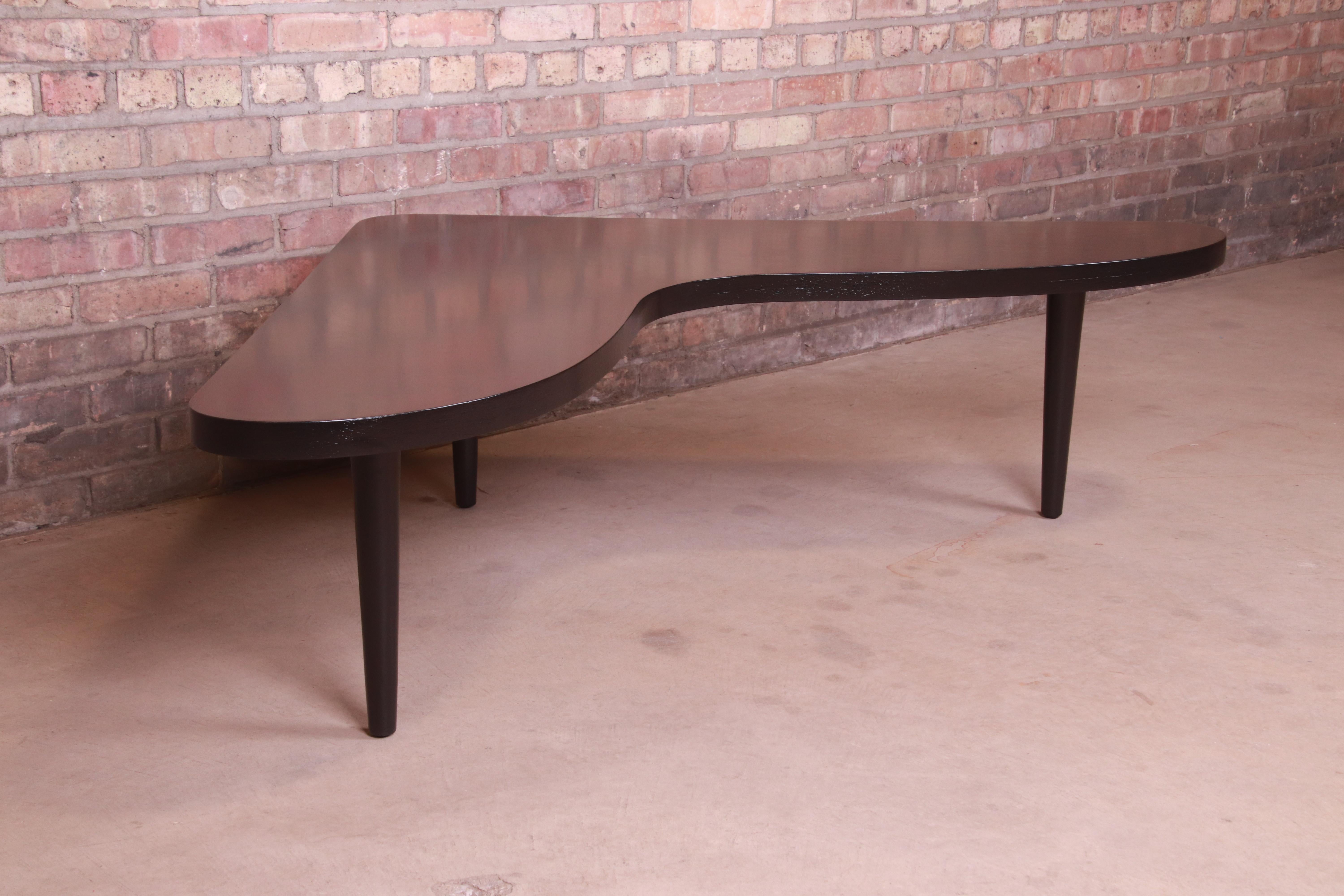 mid century modern boomerang coffee table