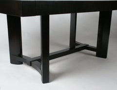 T.H. Robsjohn-Gibbings for Widdicomb Curved Pedestal Dining Table with 2 Leaves