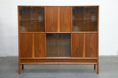 T.H. Robsjohn Gibbings for Widdicomb Display Bookcase Cabinet, 1950s, Signed