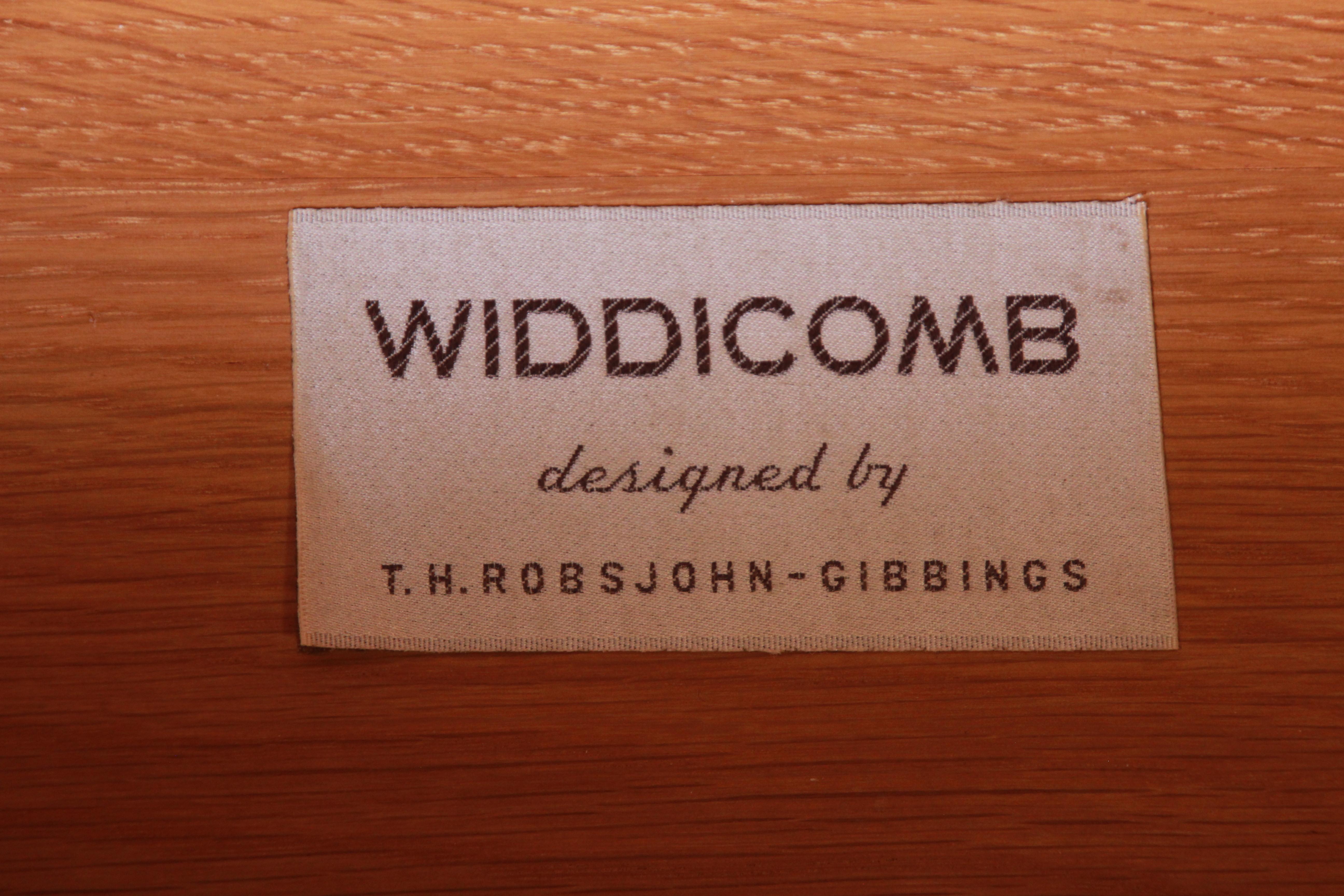 T.H. Robsjohn-Gibbings for Widdicomb Ebonized Bachelor Chest, Newly Refinished 6