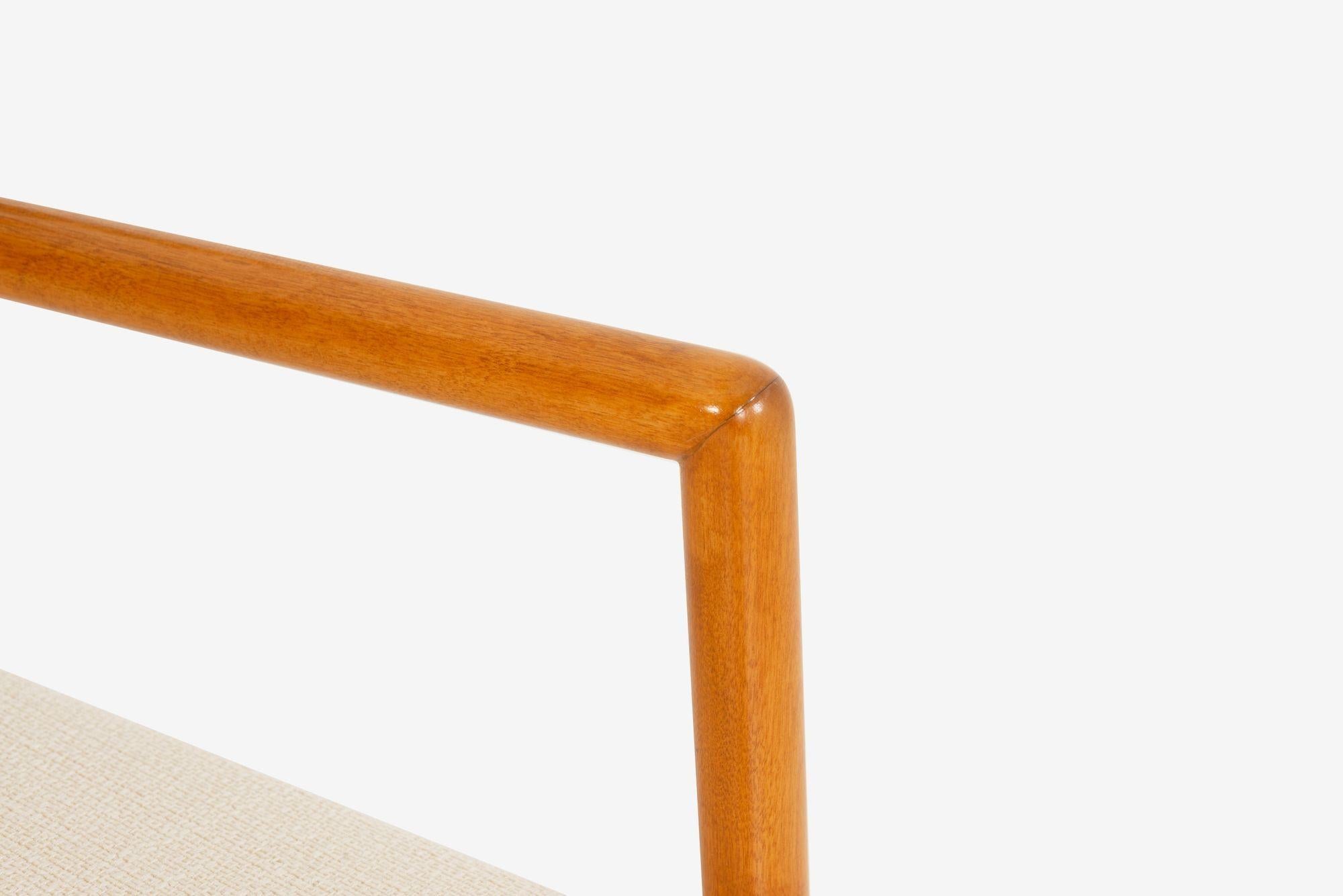 T.H. Robsjohn-Gibbings para Widdicomb Sillas de comedor con respaldo de escalera, juego de diez, 1955 en venta 2