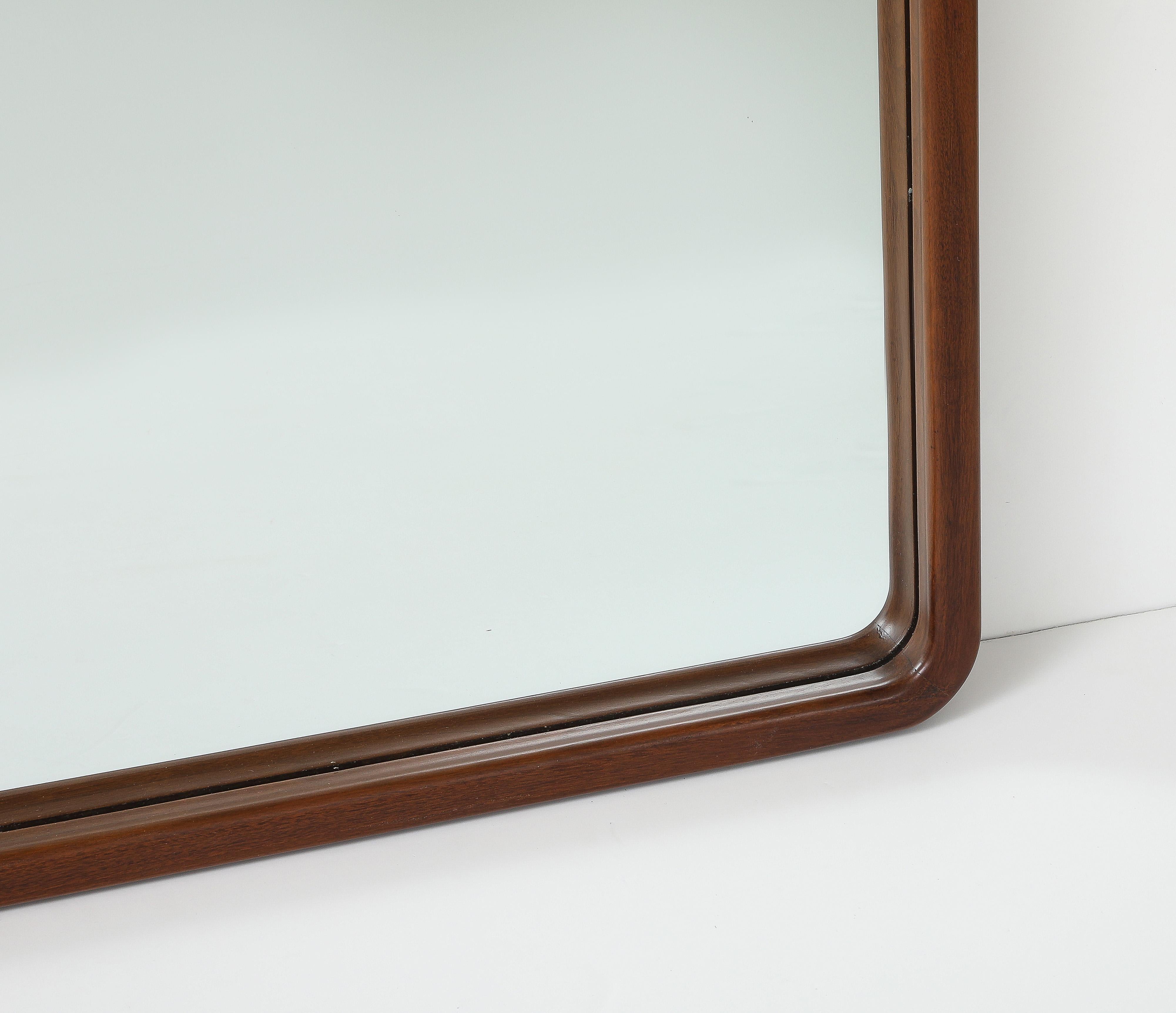T.H. Robsjohn Gibbings pour Widdicomb, grand miroir mural moderniste en vente 3
