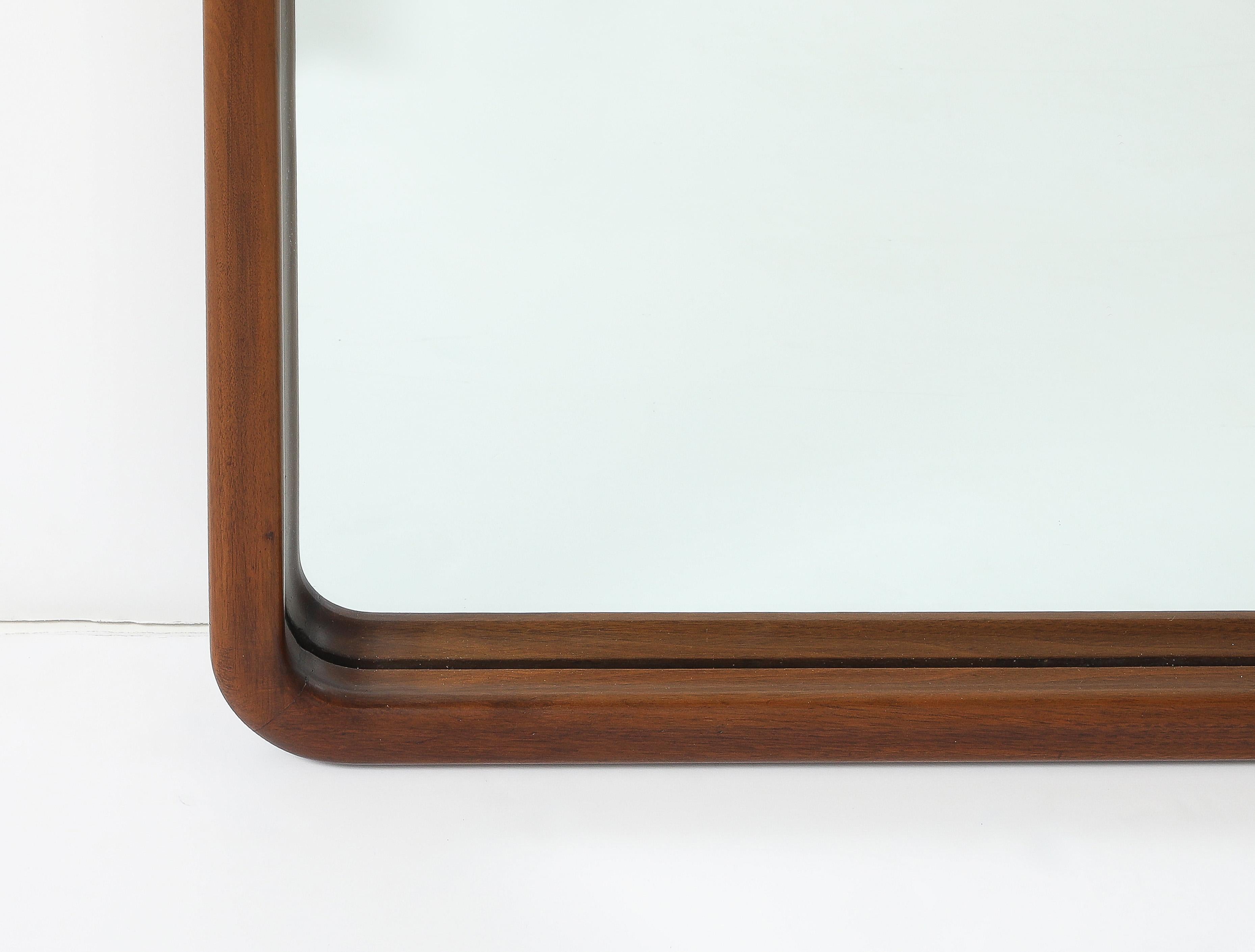 T.H. Robsjohn Gibbings pour Widdicomb, grand miroir mural moderniste en vente 4