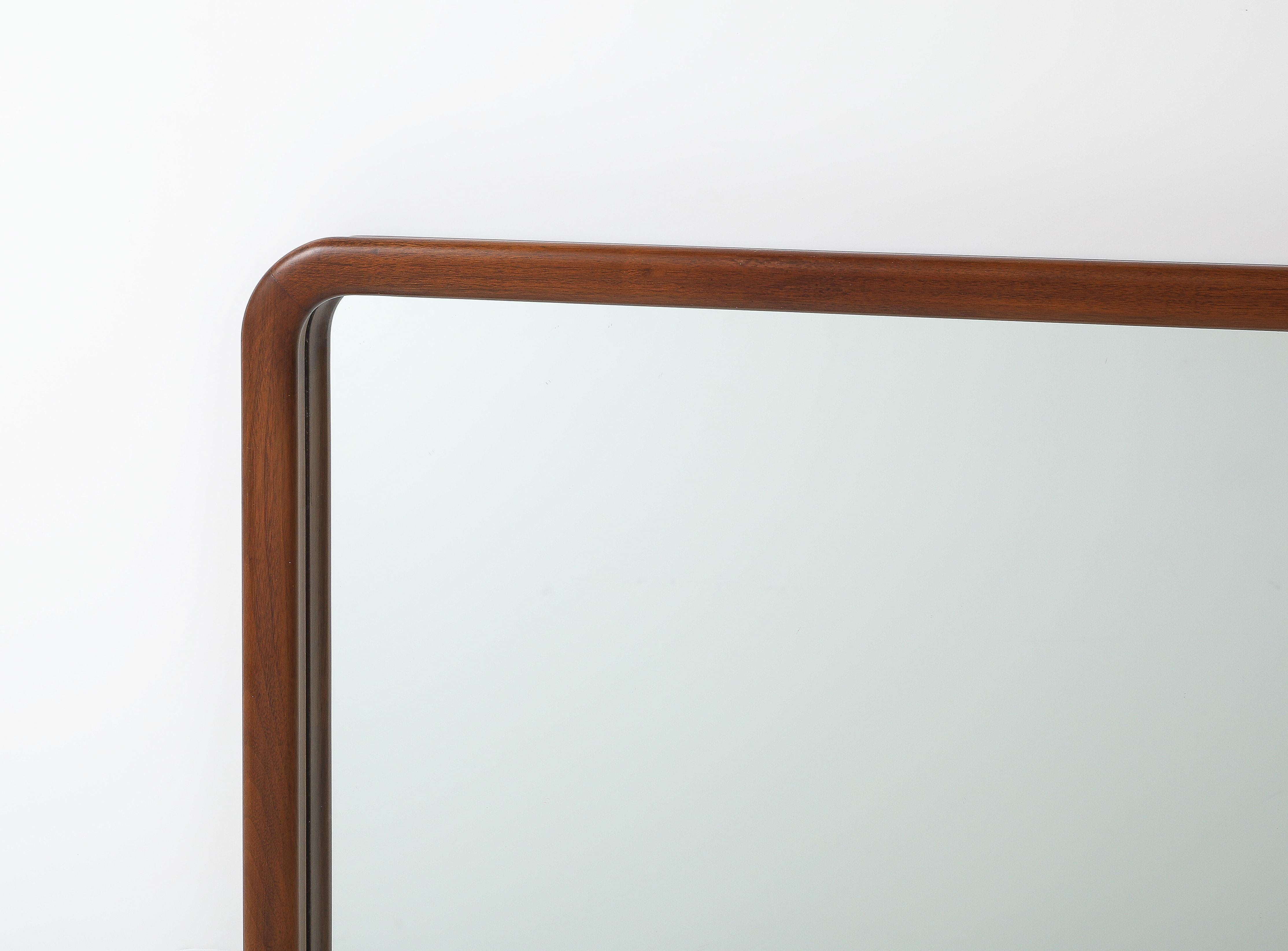 T.H. Robsjohn Gibbings pour Widdicomb, grand miroir mural moderniste en vente 2