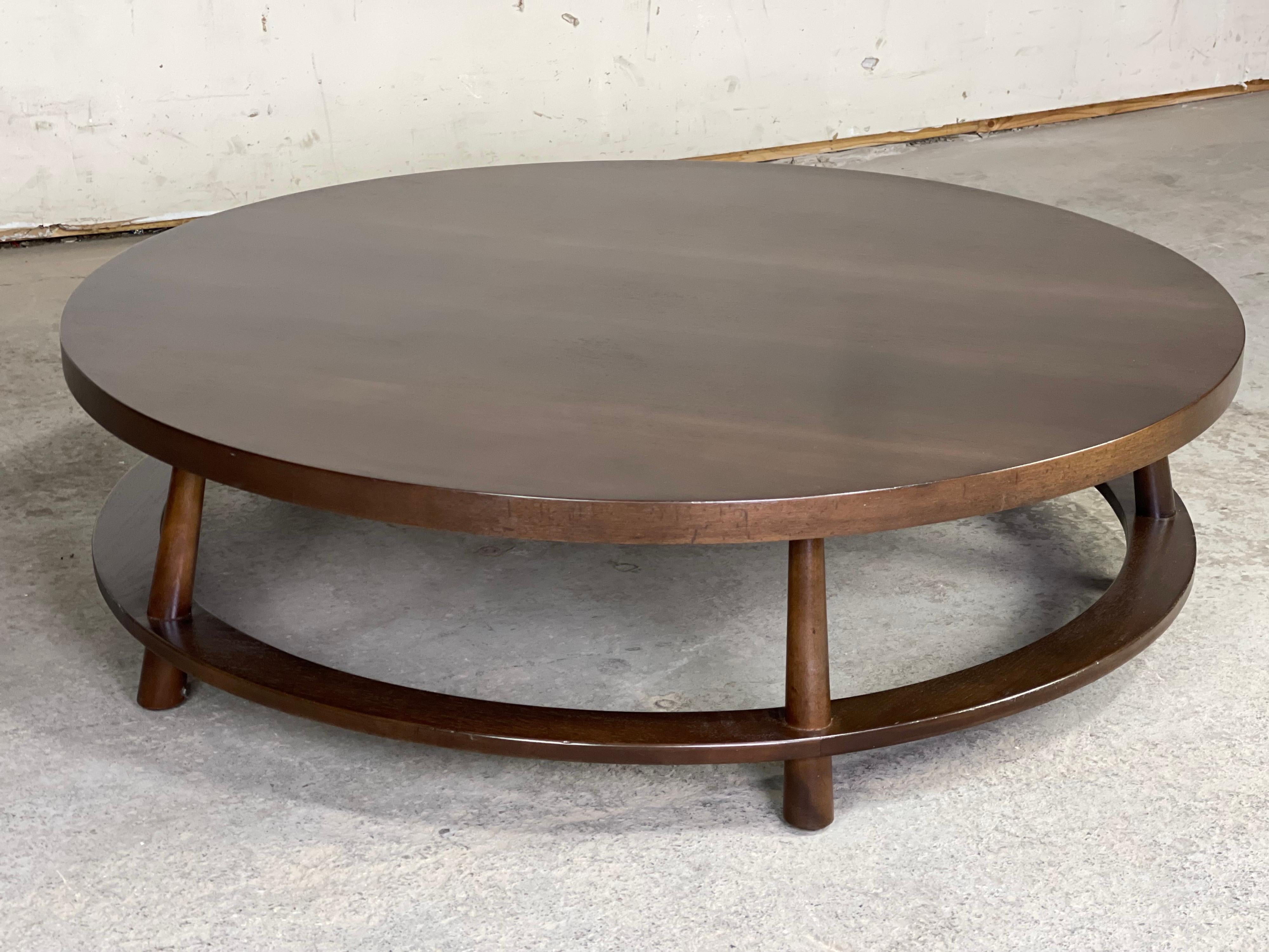 T.H. Robsjohn-Gibbings for Widdicomb Large Round Coffee Table, 1954 5