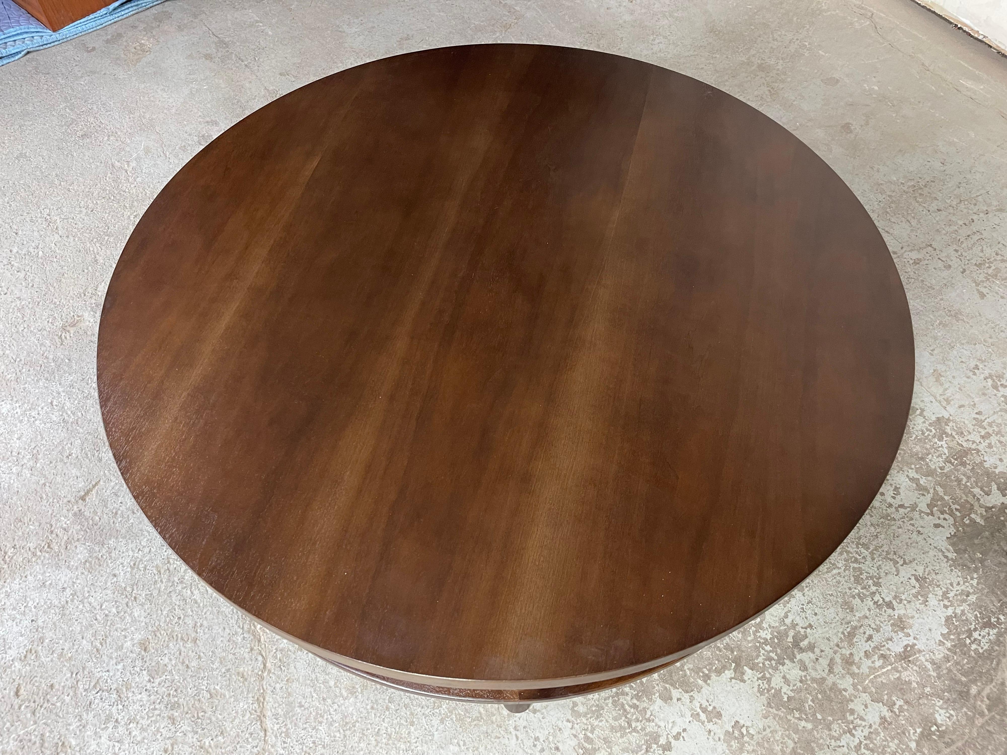 Mid-Century Modern T.H. Robsjohn-Gibbings for Widdicomb Large Round Coffee Table, 1954 