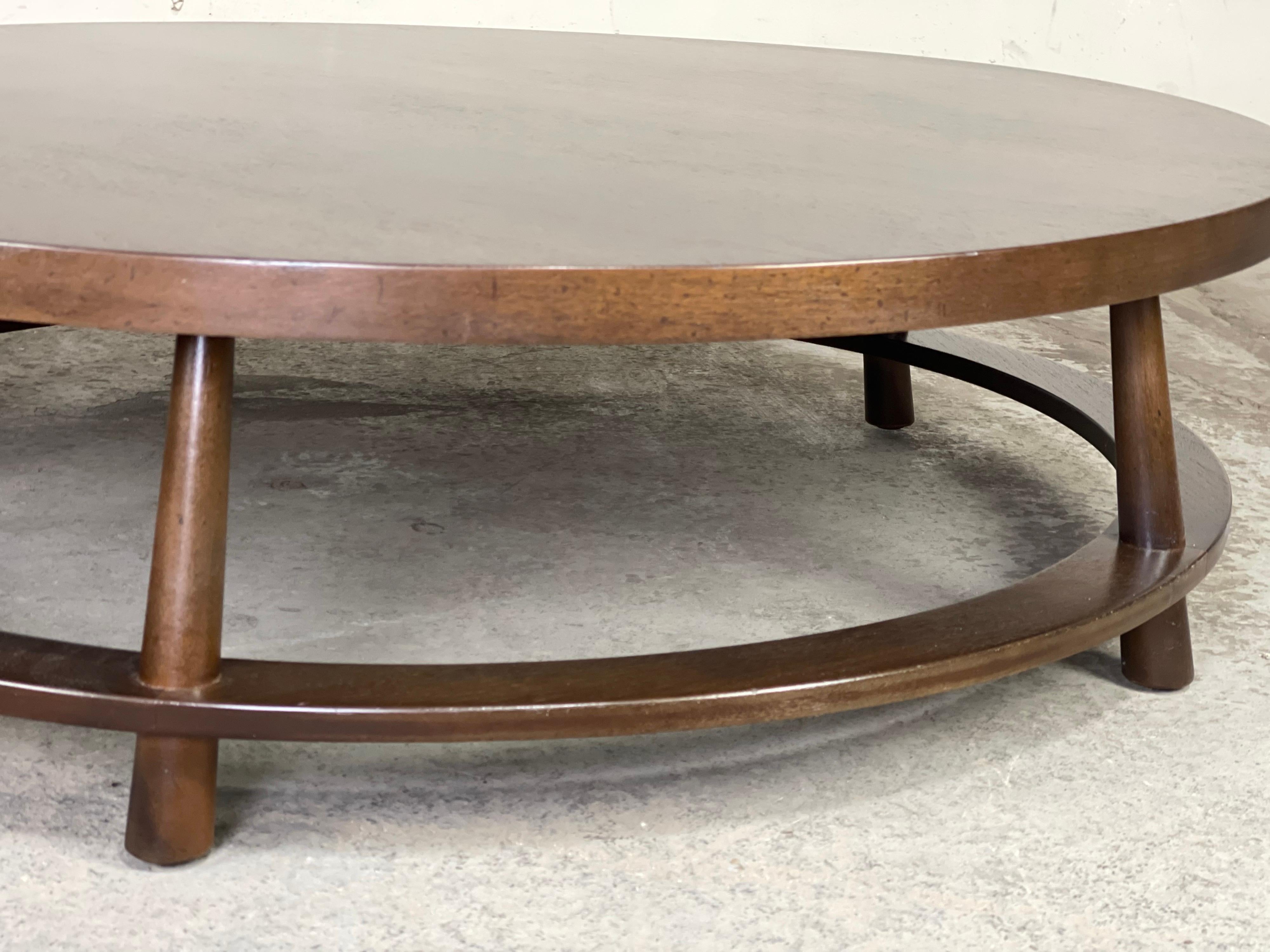 Mid-20th Century T.H. Robsjohn-Gibbings for Widdicomb Large Round Coffee Table, 1954 