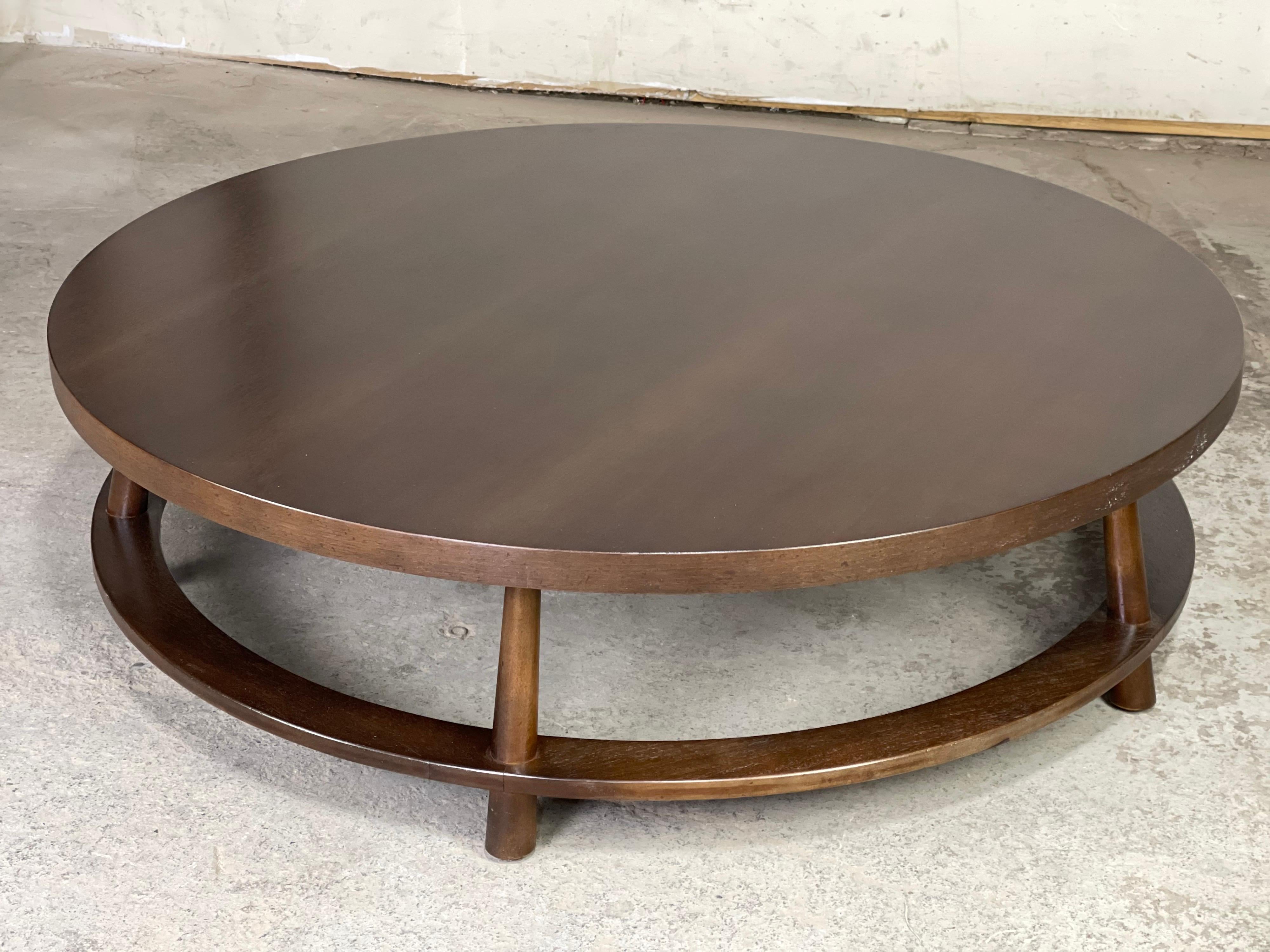 T.H. Robsjohn-Gibbings for Widdicomb Large Round Coffee Table, 1954  1