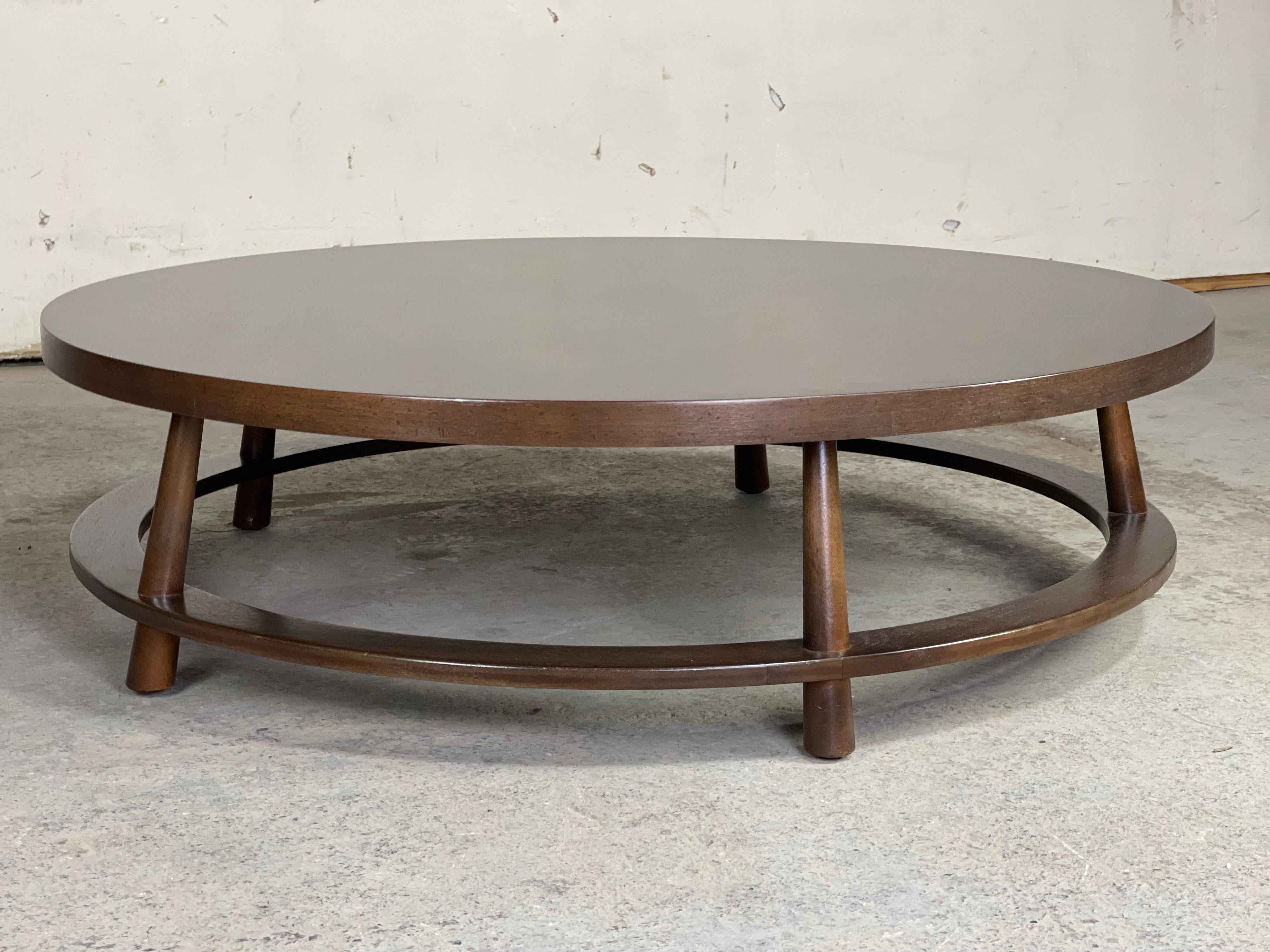 T.H. Robsjohn-Gibbings for Widdicomb Large Round Coffee Table, 1954  2