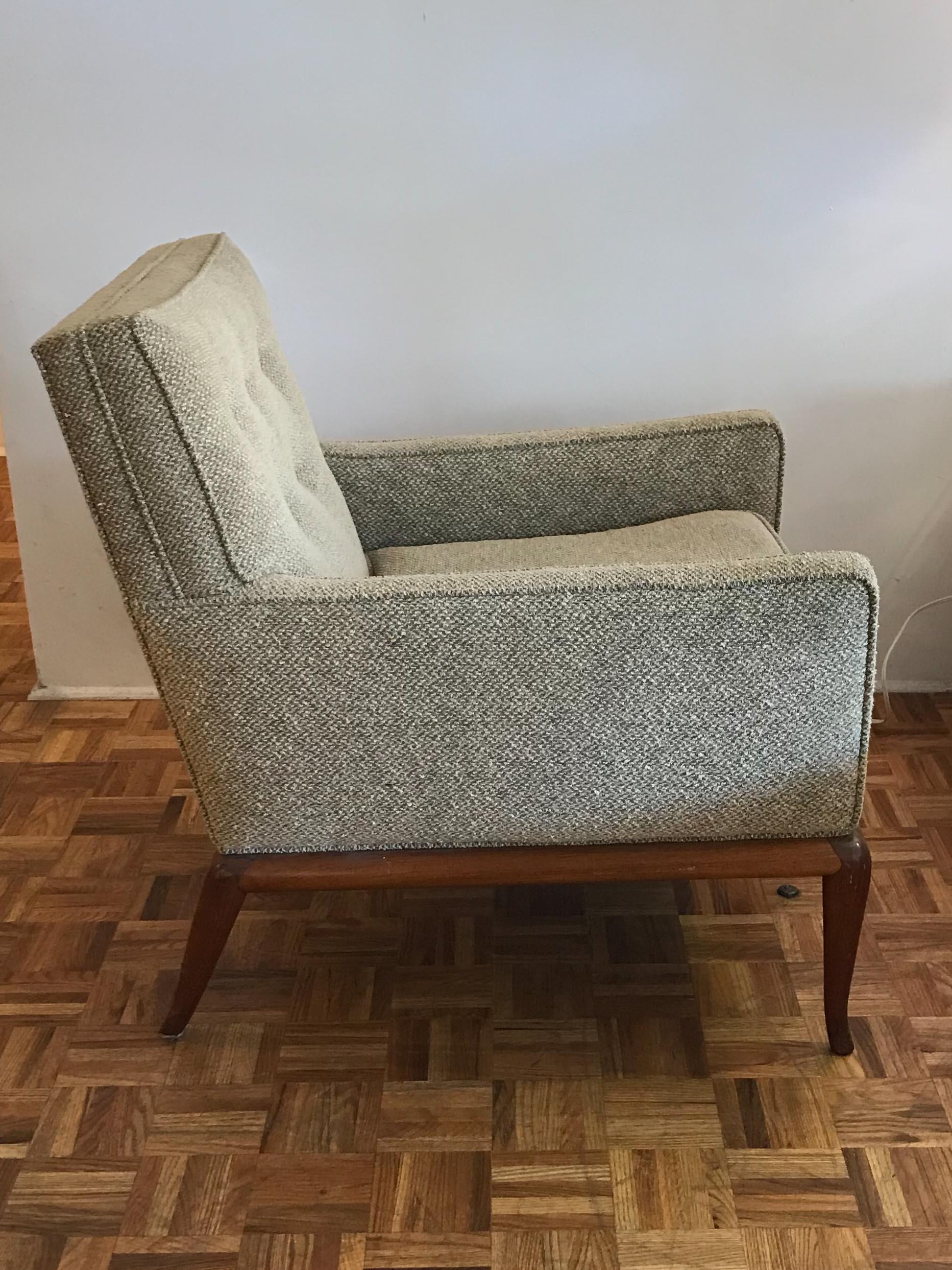 Mid-Century Modern T.H. Robsjohn-Gibbings for Widdicomb Lounge Chairs, Pair For Sale
