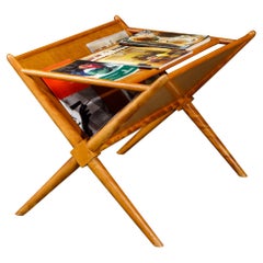 T.H. Robsjohn-Gibbings for Widdicomb Magazine Side Table, circa 1950, Signed