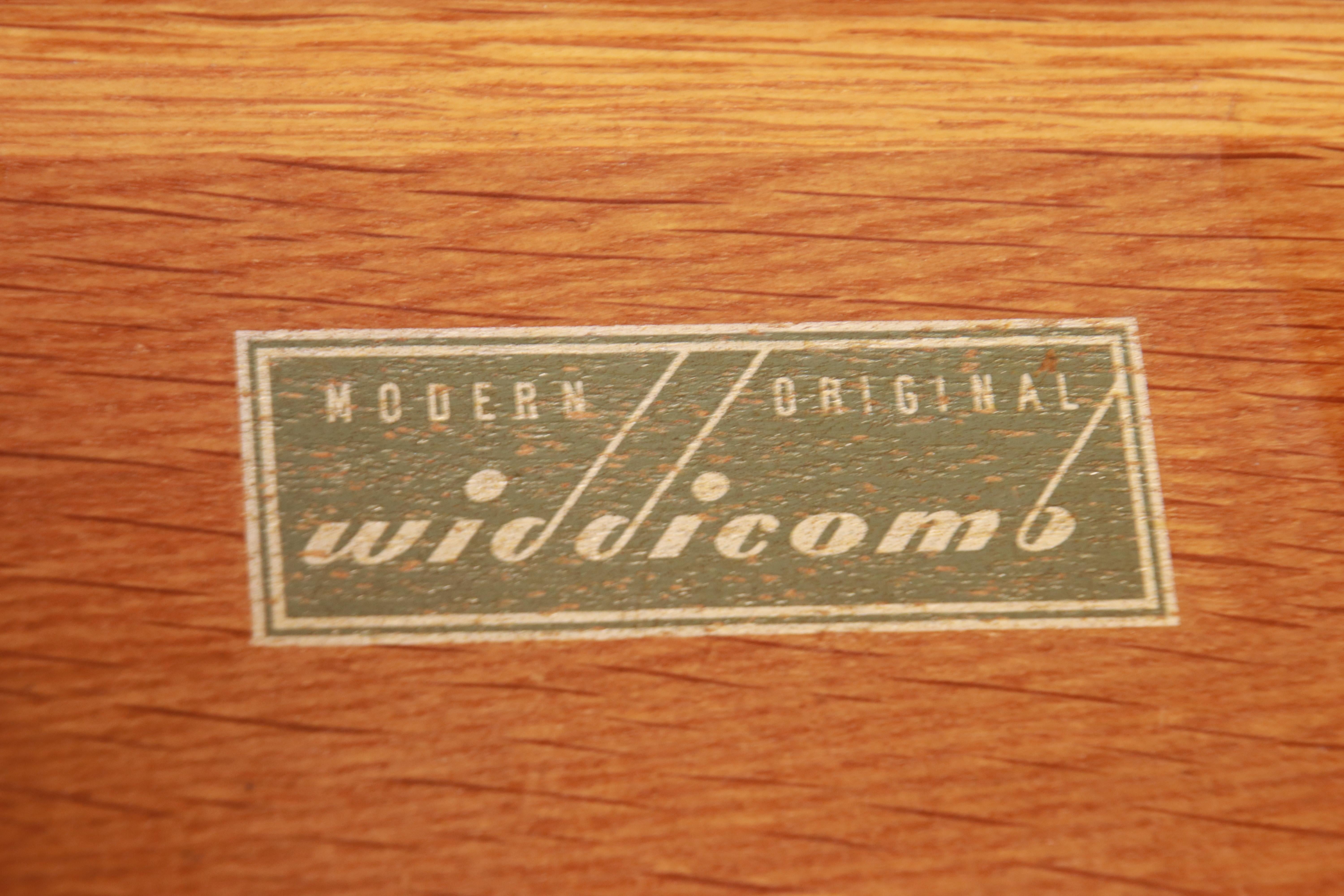 T.H. Robsjohn-Gibbings for Widdicomb Mahogany Highboy Dresser, Newly Refinished 8